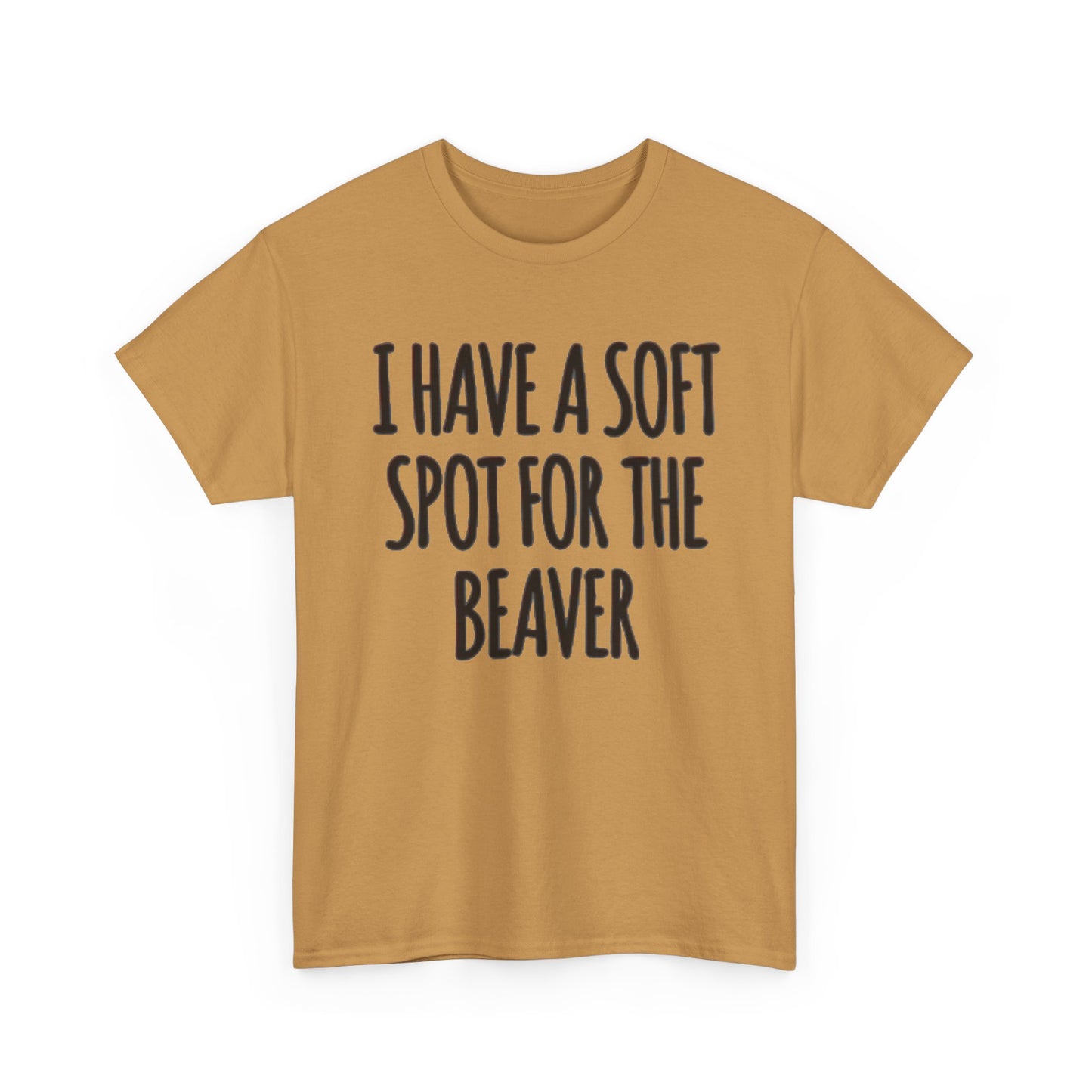 Soft Spot For The Beaver T Shirt Funny Sex Graphic Jokes Unisex Heavy Cotton Tee