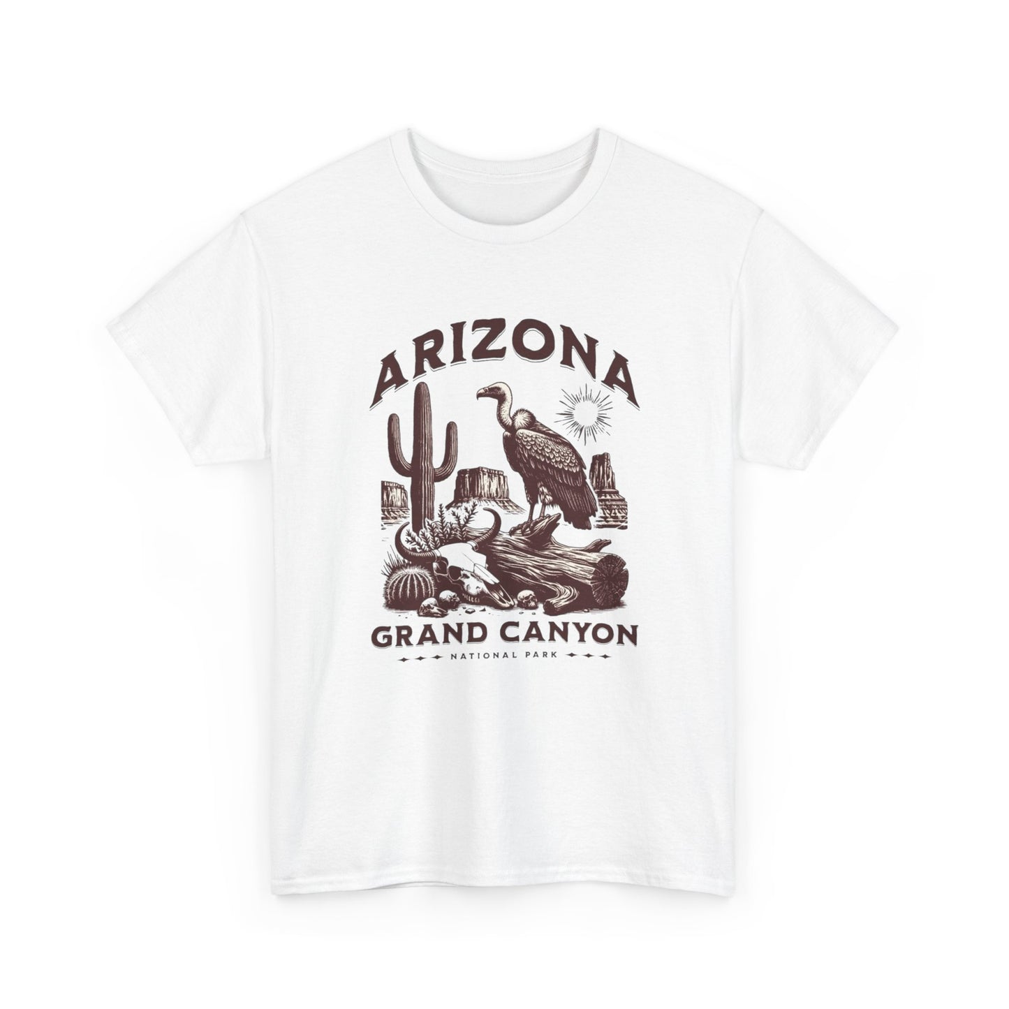 Arizona Grand Canyon Graphic T Shirt Unisex Heavy Cotton Tee