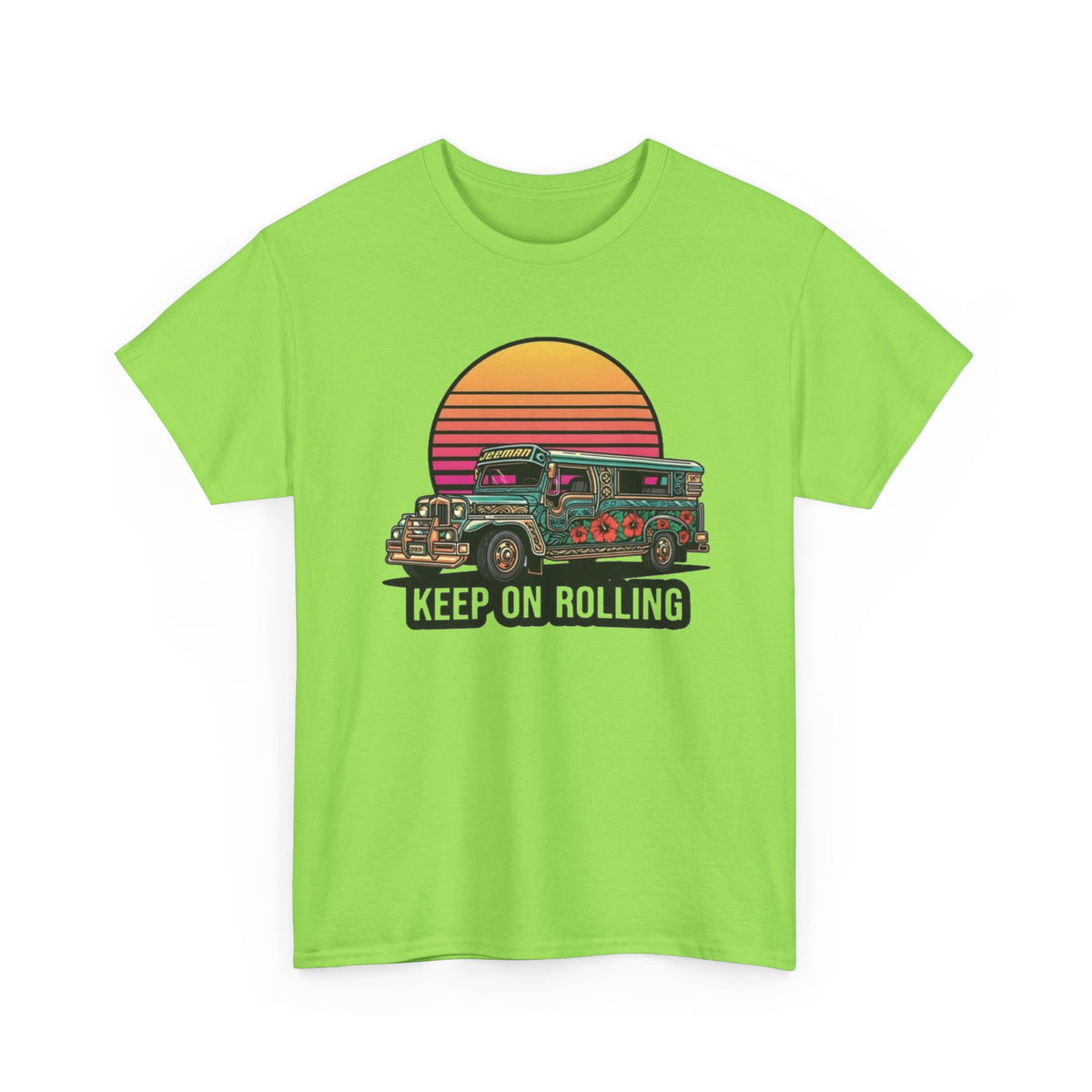 Filipino Graphic T Shirt Men's Bus Classic Retro Heavy Cotton Tee