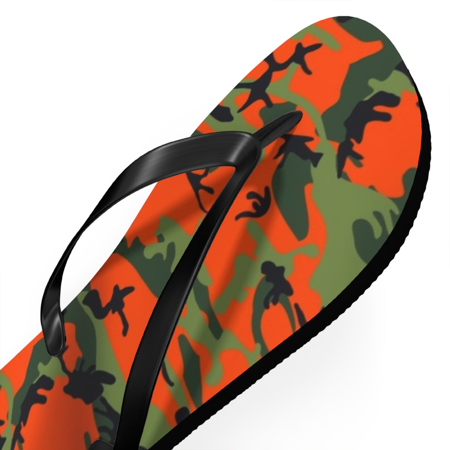 Waves And Sun Sandals Orange Camo Summer Flip Flops Slides BRAND NEW