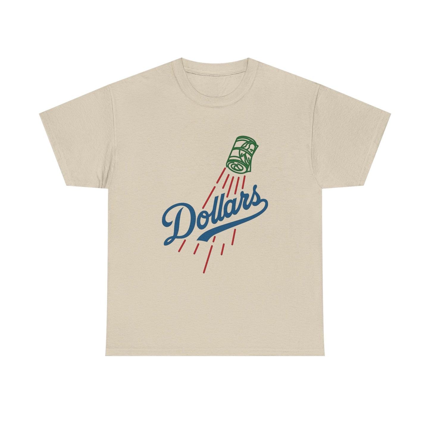 Dollars Baseball LA Cali Graphic T Shirt NEW Vintage Unisex Heavy Cotton Tee