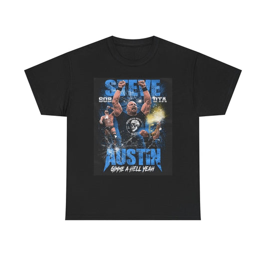Stone Cold Steve Austin Shirt Apparel BRAND NEW Unisex Heavy Cotton Tee