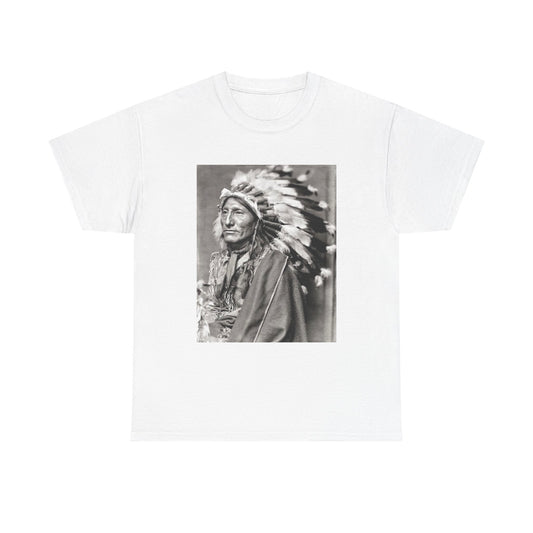 Native American Sitting Bull Indian Tshirt Pride New Unisex Heavy Cotton Tee