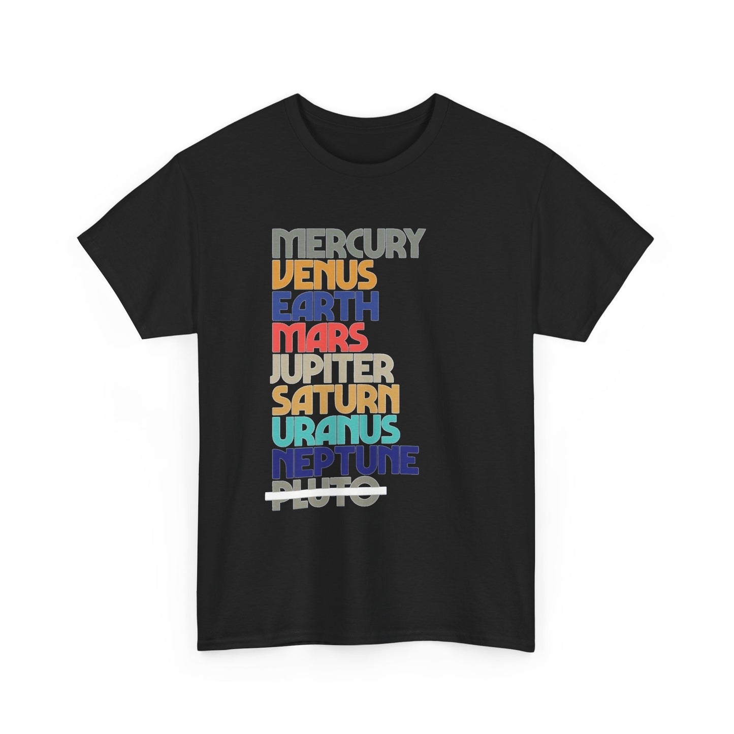 Planets Space Graphic T Shirt NEW Adult Regular Sizing Tee