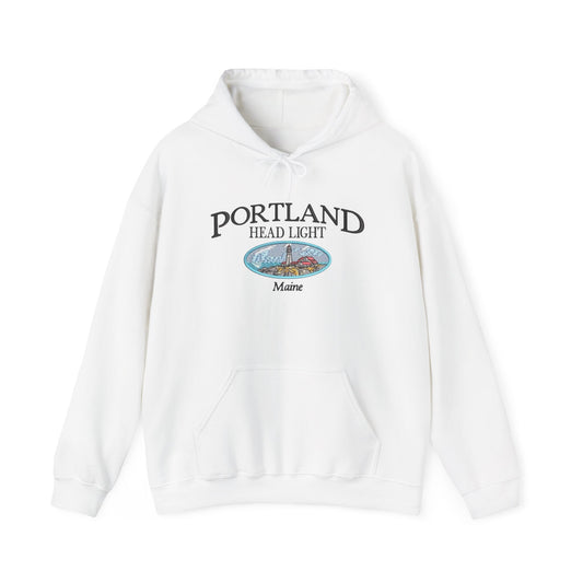 Portland Maine Graphic Hoodie Heavy Blend Sweatshirt NEW