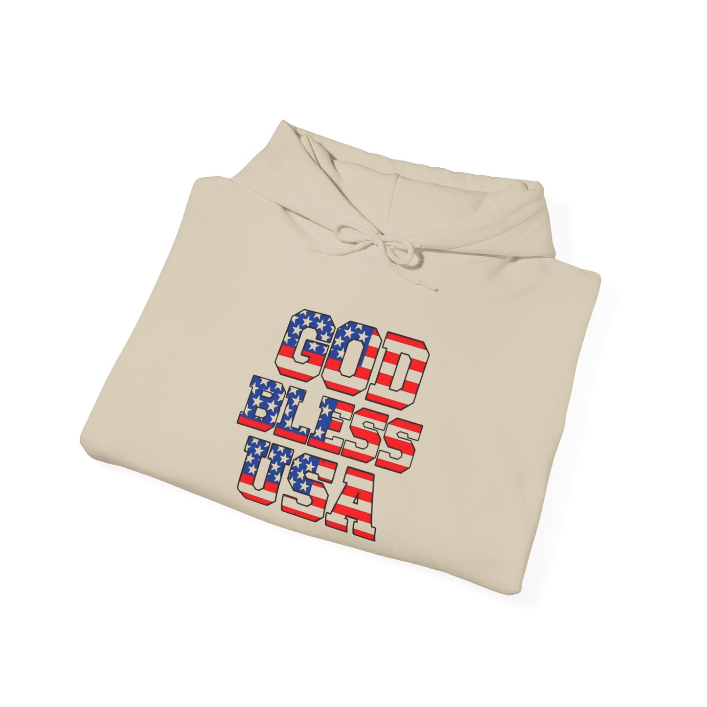 God Bless USA Graphic Hoodie NEW ADULT Unisex Heavy Blend™ Hooded Sweatshirt
