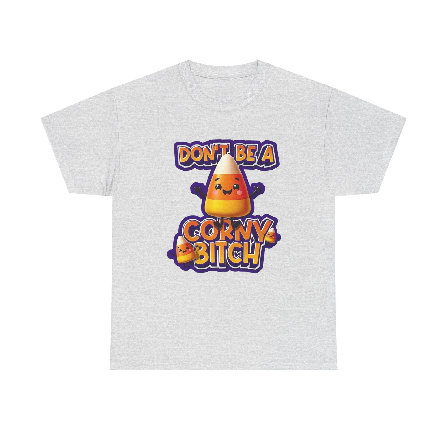 Funny Candy Corn Halloween Graphic T Shirt NEW Unisex Heavy Cotton Tee