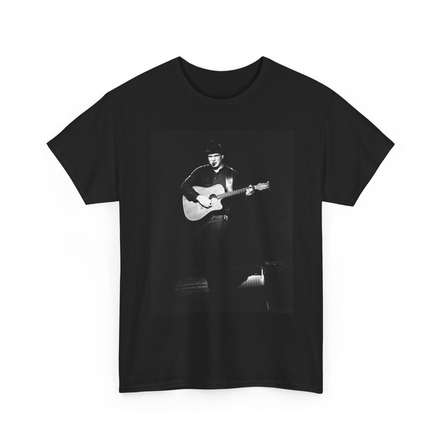 Garth Brooks Tshirt Retro Country Star Short Sleeve Unisex Heavy Cotton Tee New