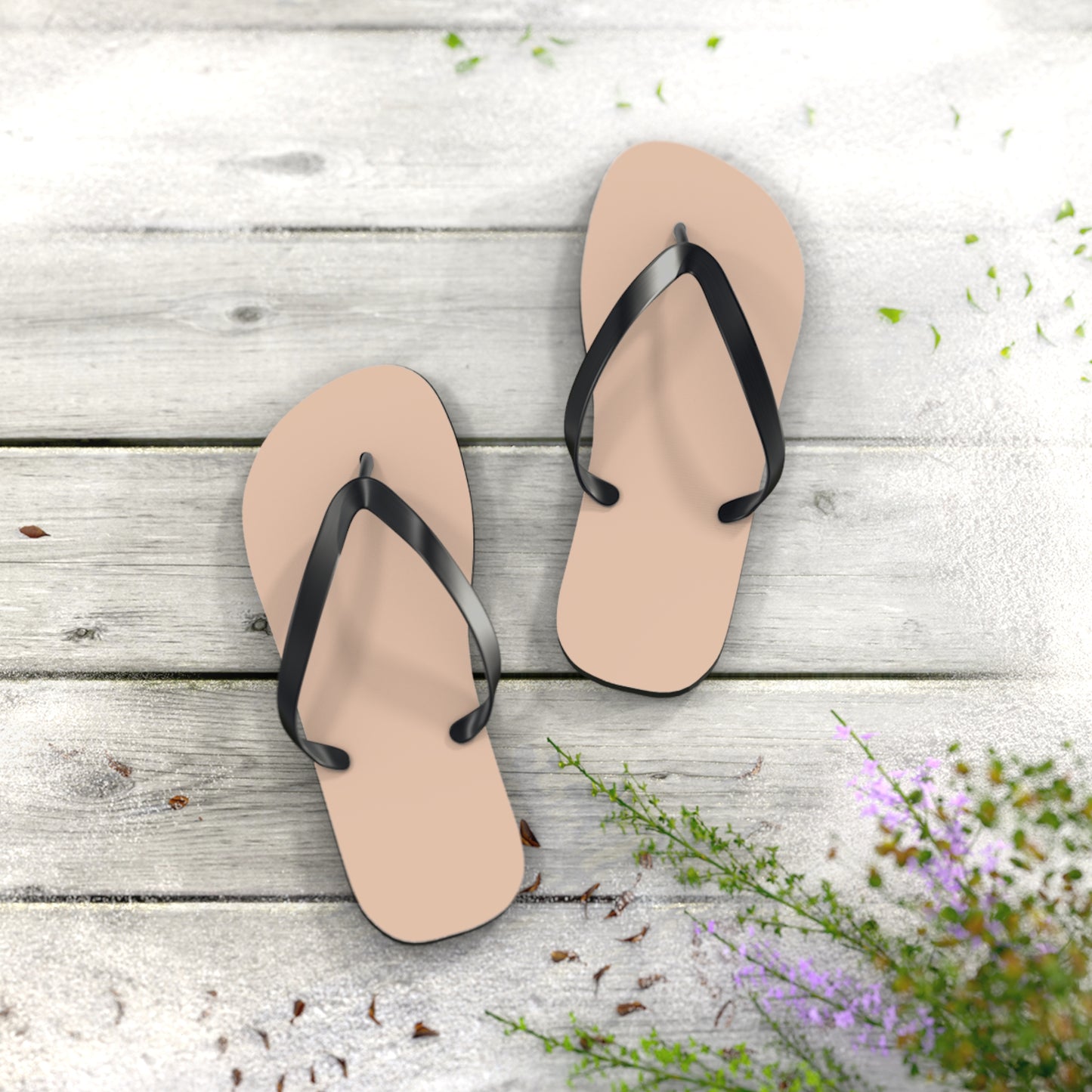 Light Tan Flip Flops, Sandals Slides, Summer Footwear, Brand New