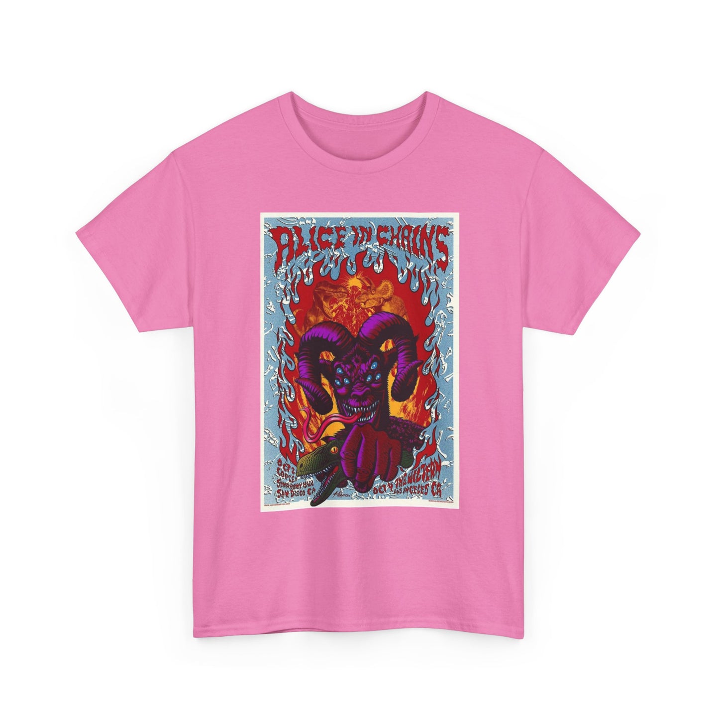 Alice In Chains Rock Band T Shirt Merch Poster Unisex Heavy Cotton Tee