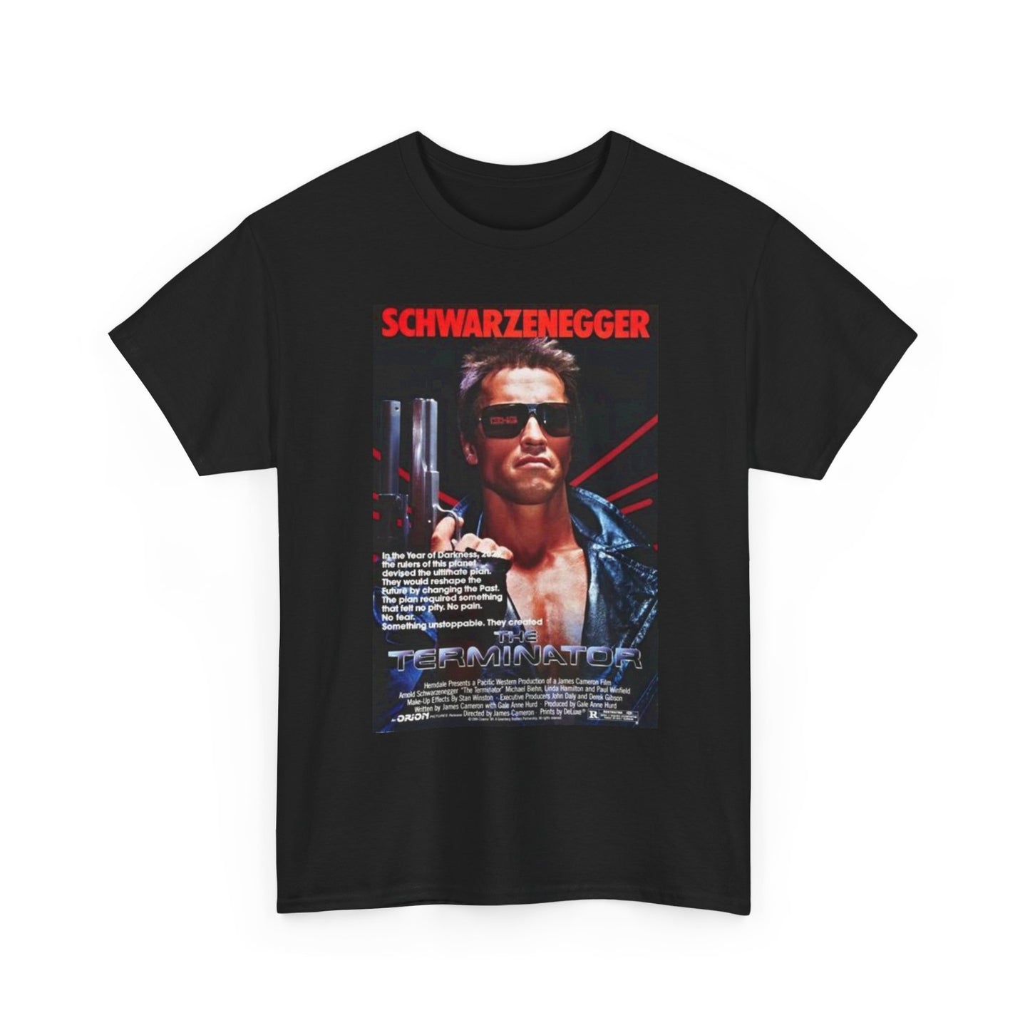 The Terminator Graphic T Shirt Movie Poster Unisex Heavy Cotton Tee