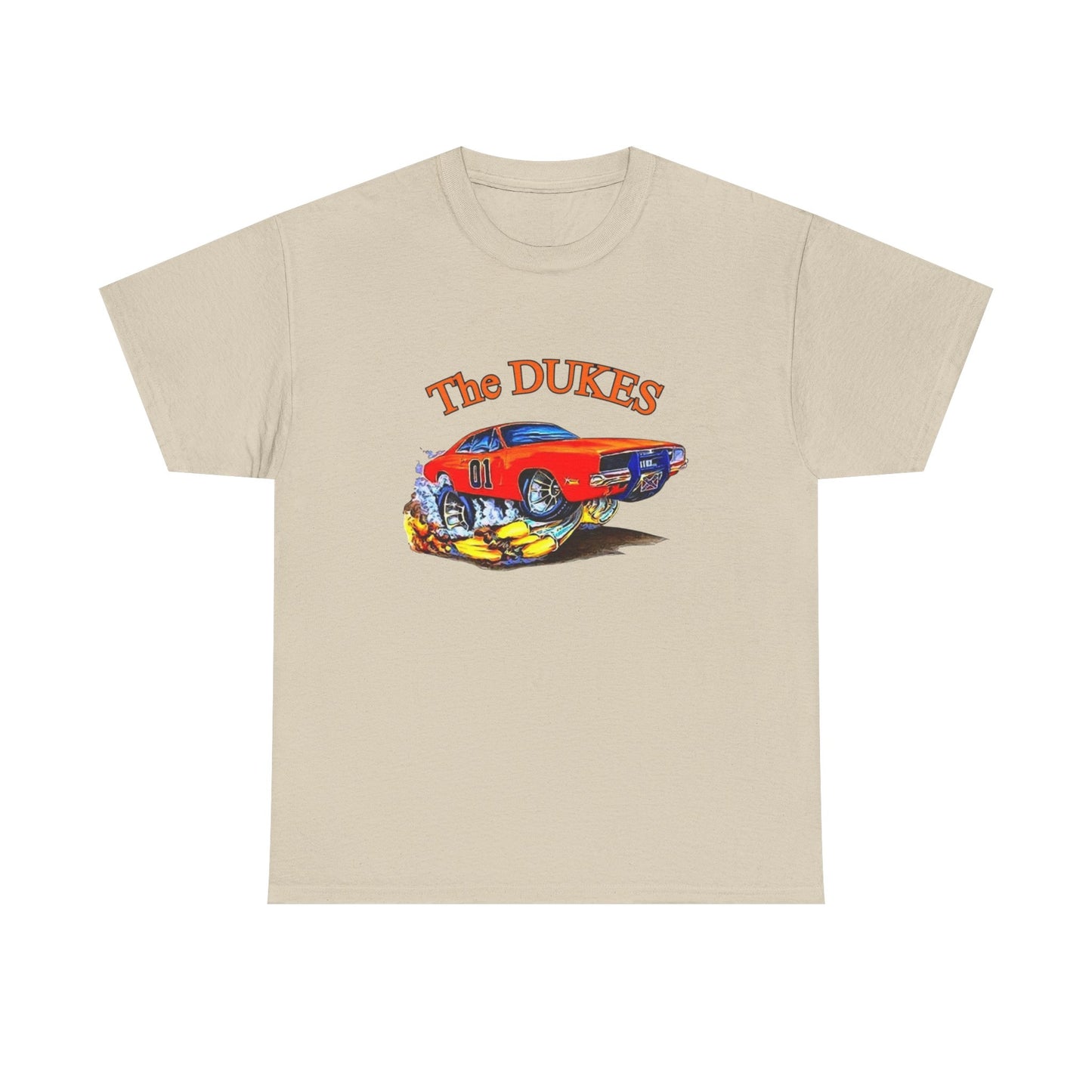 The Dukes Charger Hazzard County Vintage Graphic T Shirt Unisex Heavy Cotton Tee