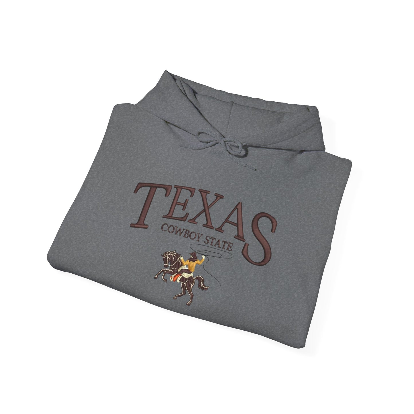 Texas Cowboy State Graphic Hoodie NEW Heavy Blend™ Hooded Sweatshirt