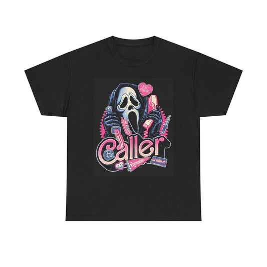 Scream Graphic T Shirt Caller Retro Scary Movie Horror Unisex Heavy Cotton Tee
