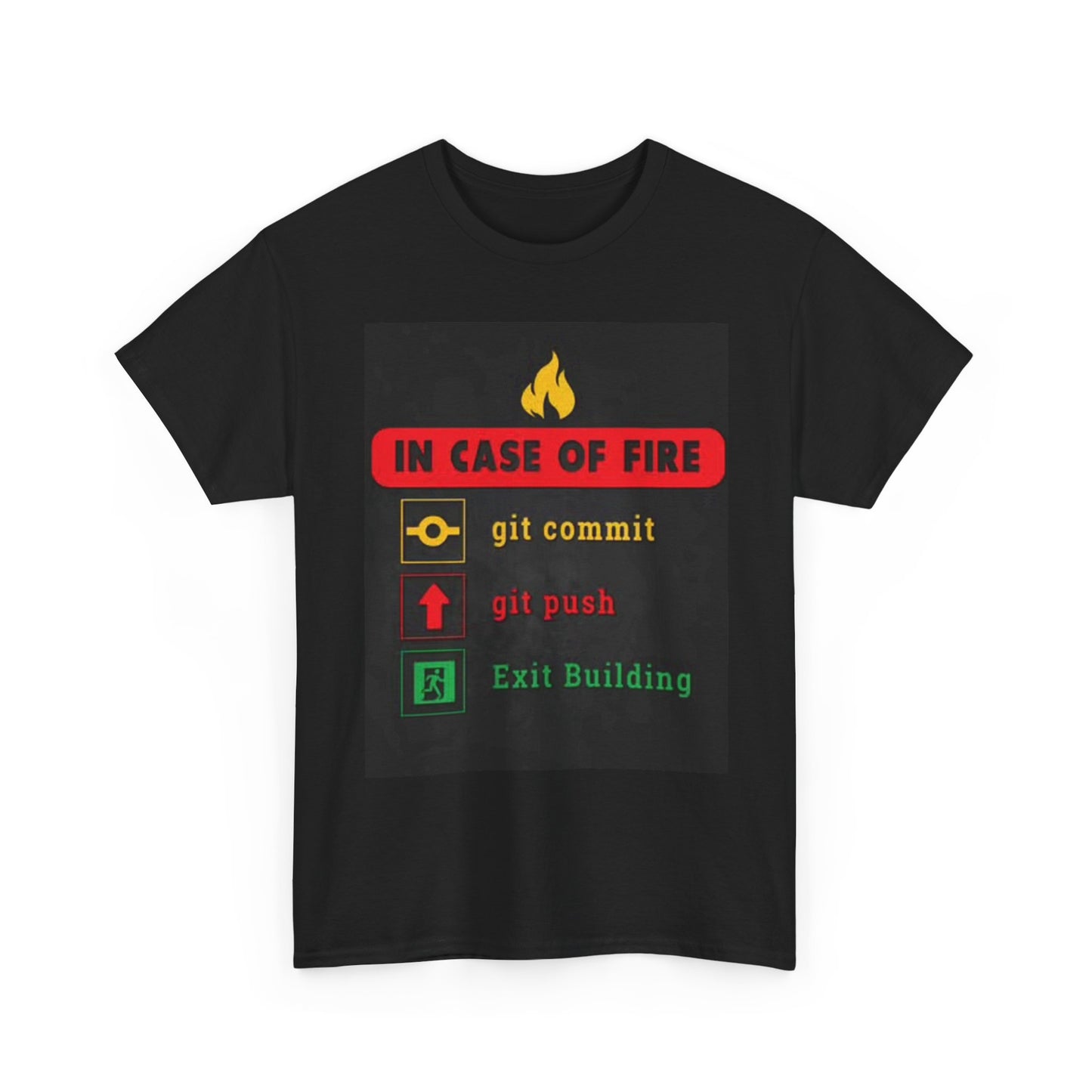 Fire Fighter Shirt Funny Graphic Fire Unisex Heavy Cotton Tee