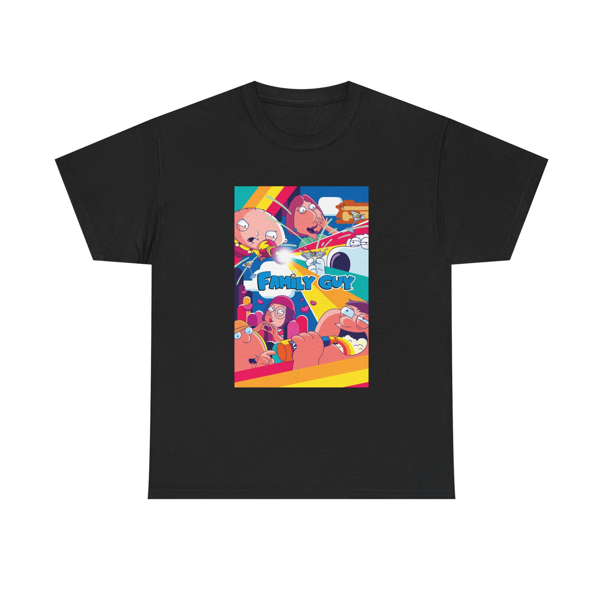 Family Guy Tshirt Funny Poster Full Cast Tv Series Unisex Heavy Cotton Tee