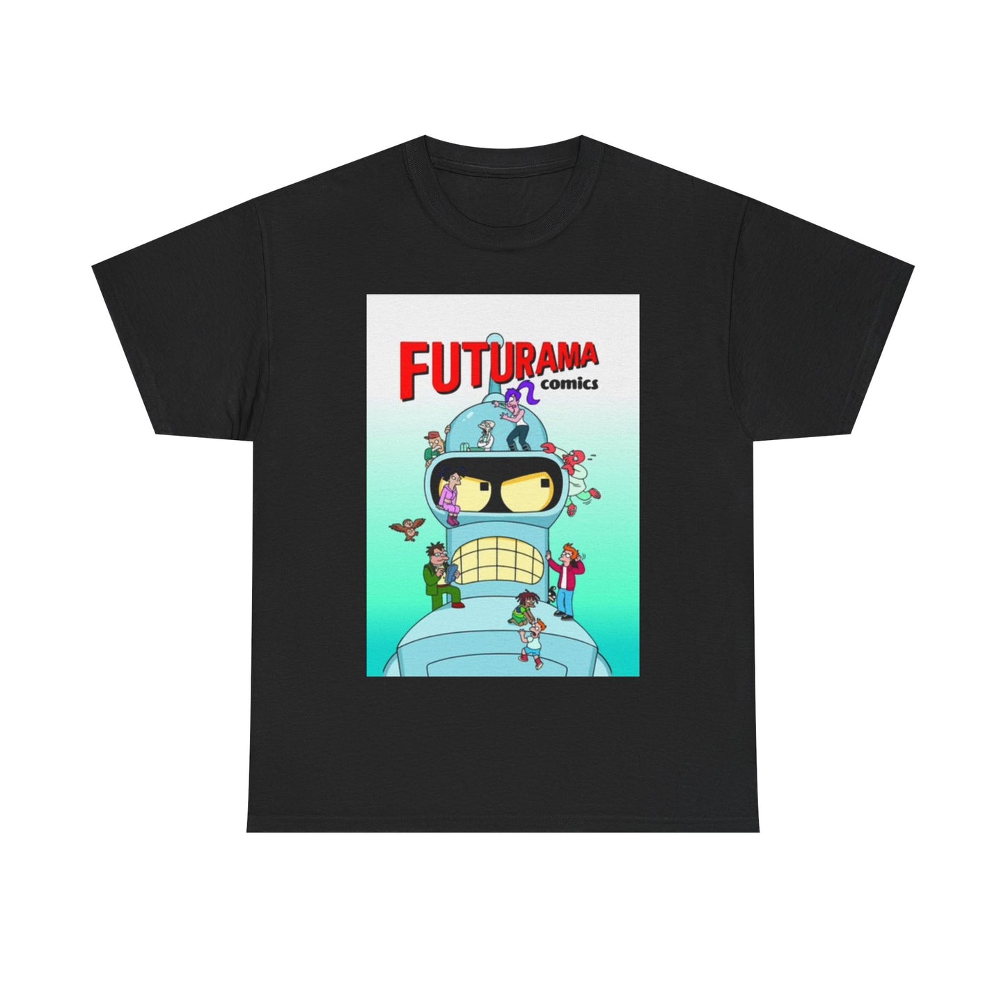 Futurama Shirt Bender Tv Series Graphic Funny Cartoon Unisex Heavy Cotton Tee
