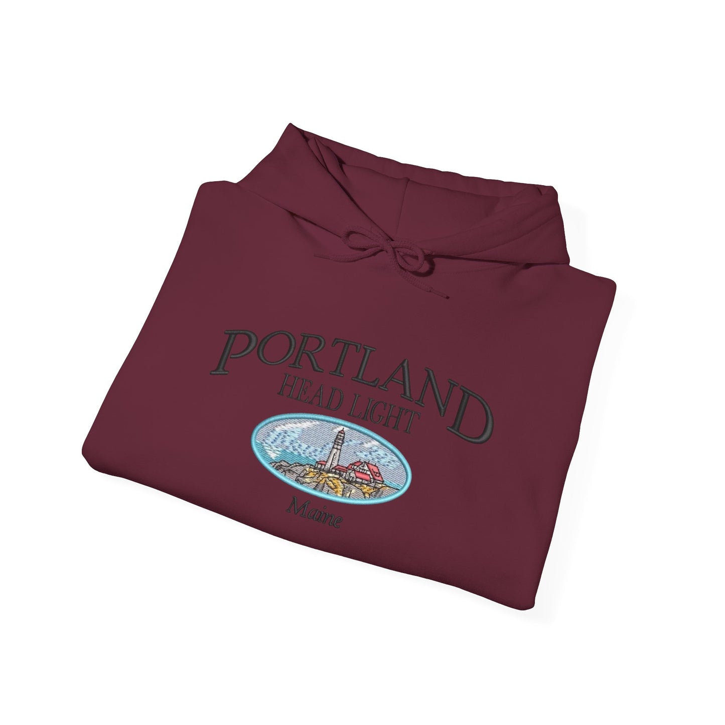 Portland Maine Graphic Hoodie Heavy Blend Sweatshirt NEW