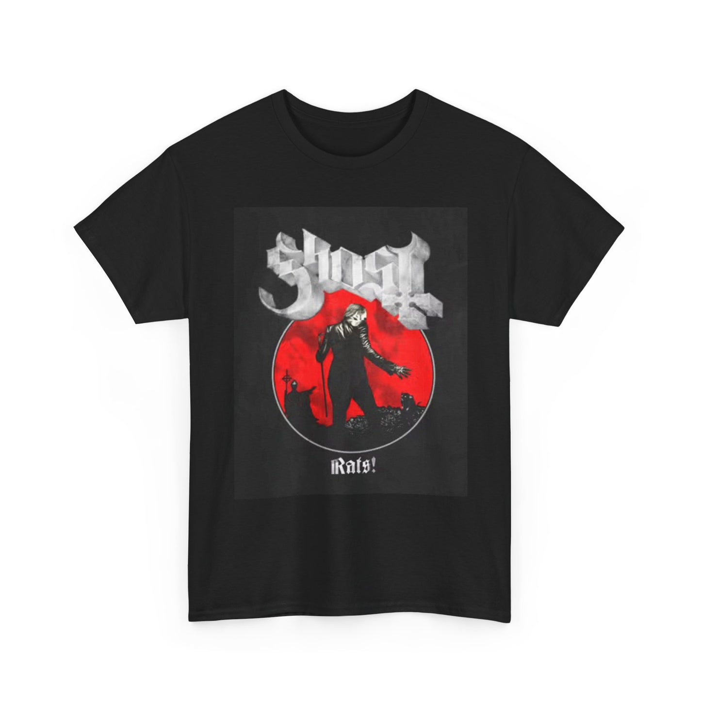 Ghost Graphic T Shirt Vintage Retro Rock Band Merch Unisex Heavy Cotton Tee