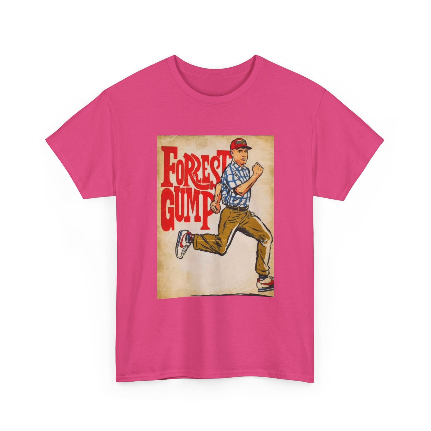 Forrest Gump Tshirt Vintage Retro Movie Poster Unisex Heavy Cotton Tee