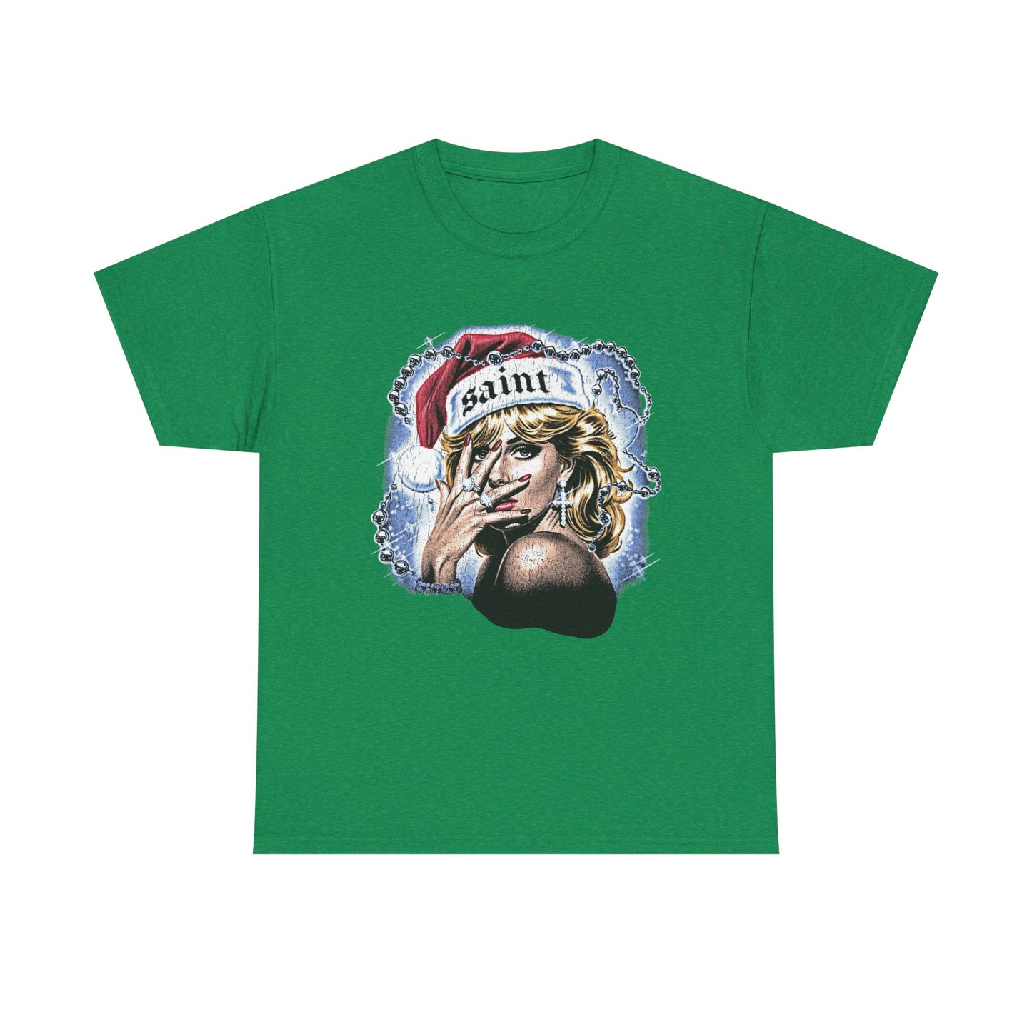 Saint Christmas Vintage Graphic T Shirt NEW Adult Tee