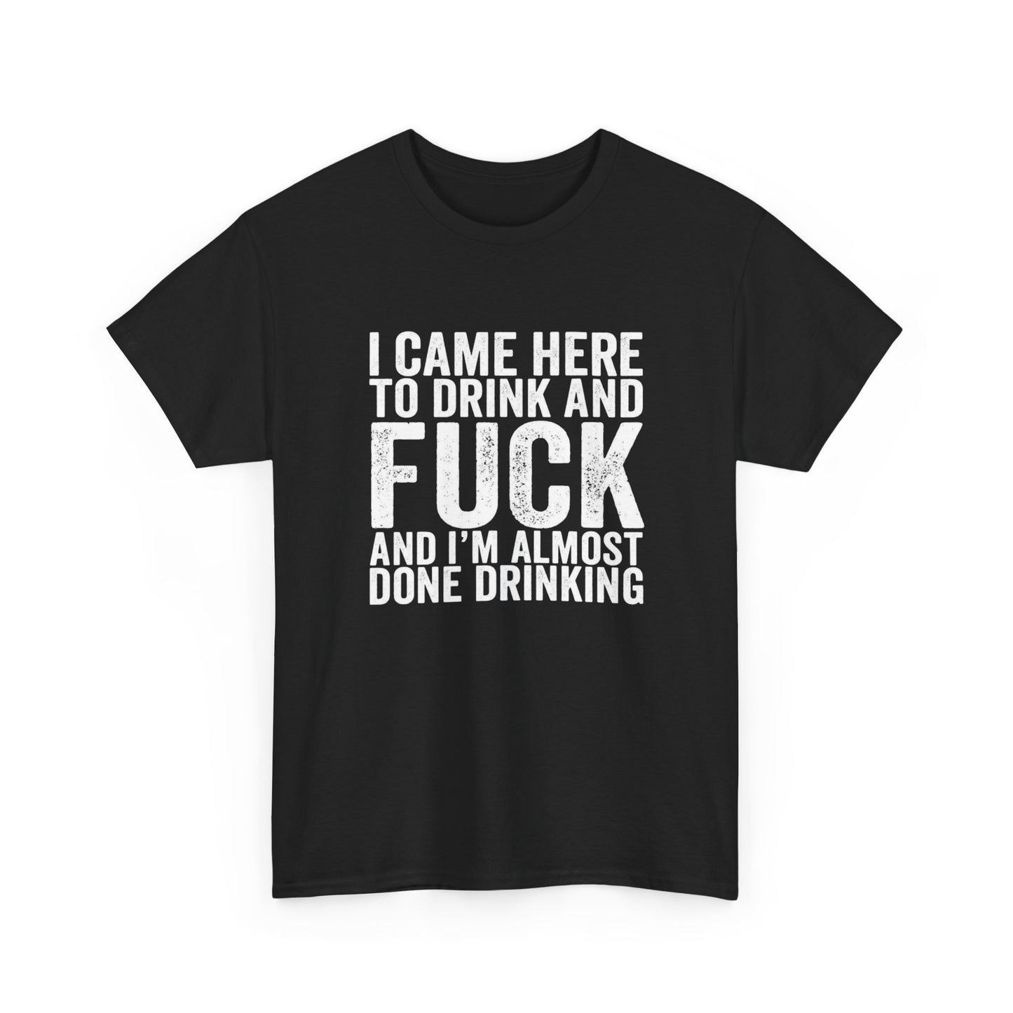 I Came Here To Drink Funny Graphic T Shirt NEW ADULT Unisex Heavy Cotton Tee