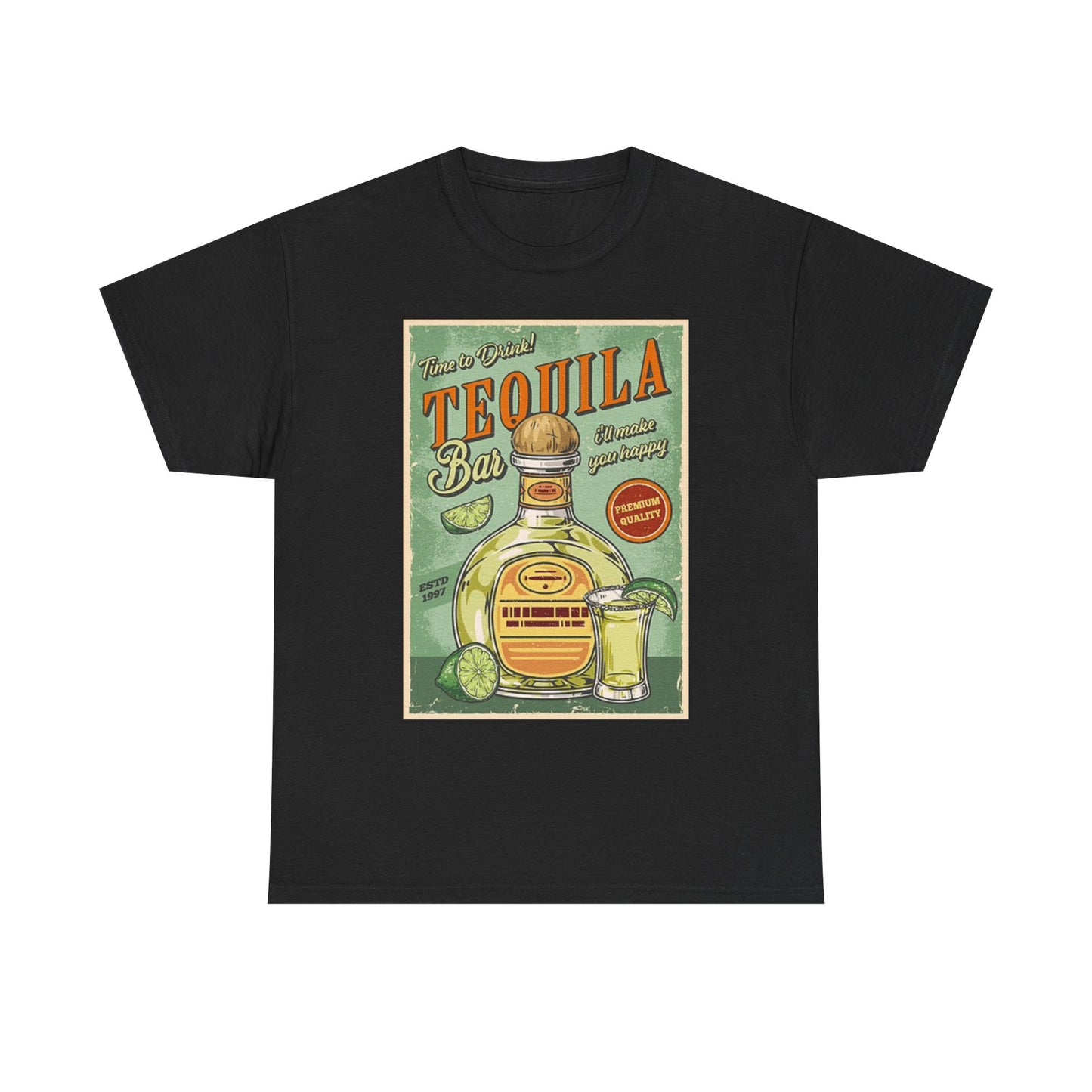 Time To Drink Tequila T Shirt BRAND NEW Apparel Unisex Graphic Tee USA