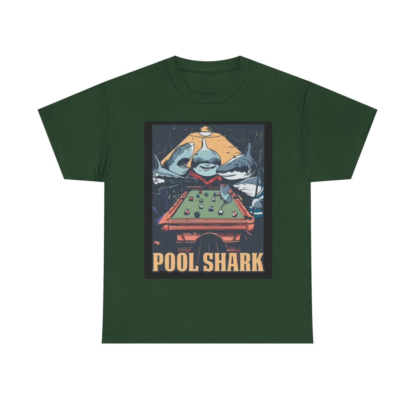 Pool Shark T Shirt Retro Funny Graphic T Vintage Pool Hall Rogan Unisex