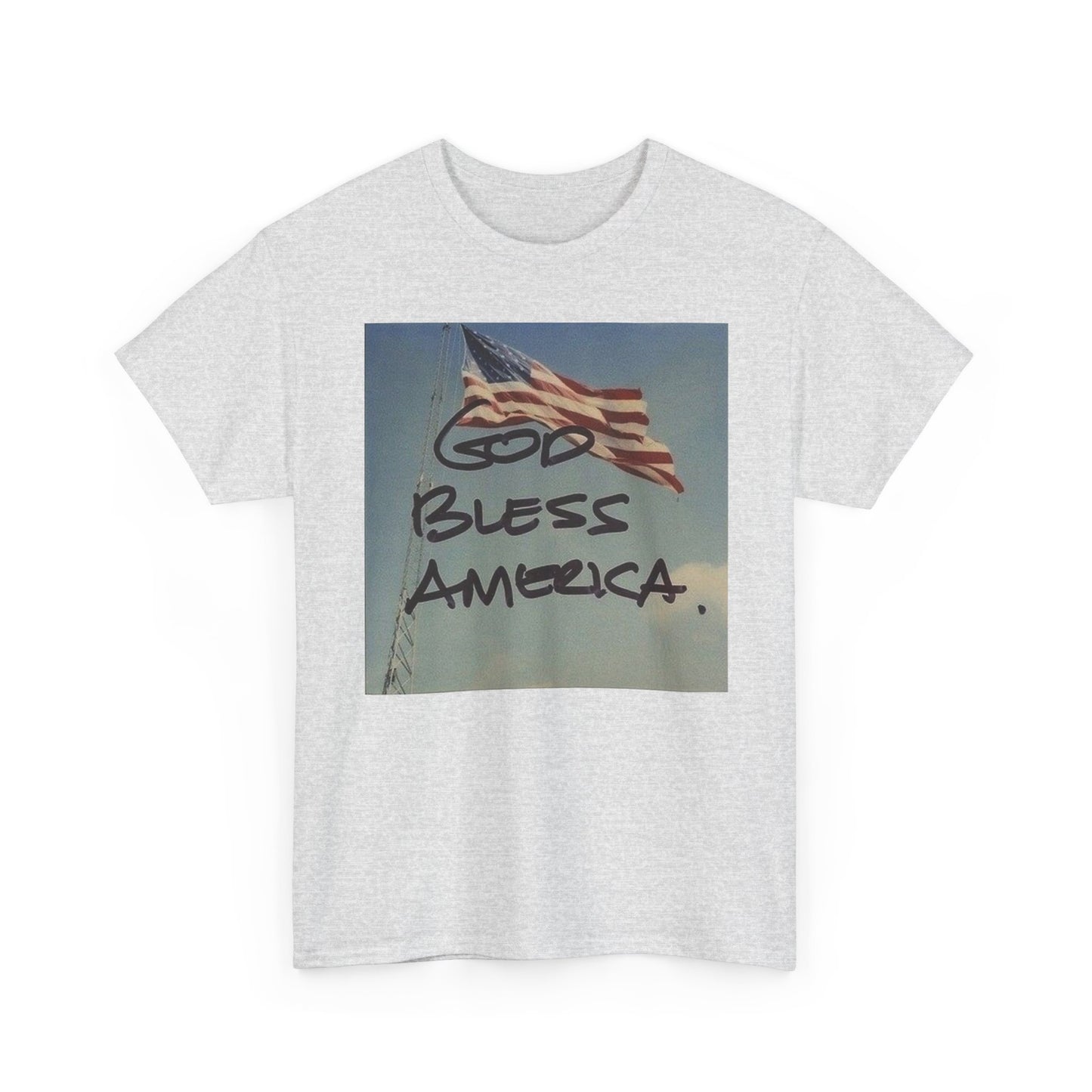 God Bless America Graphic T Shirt Unisex Heavy Cotton Tee