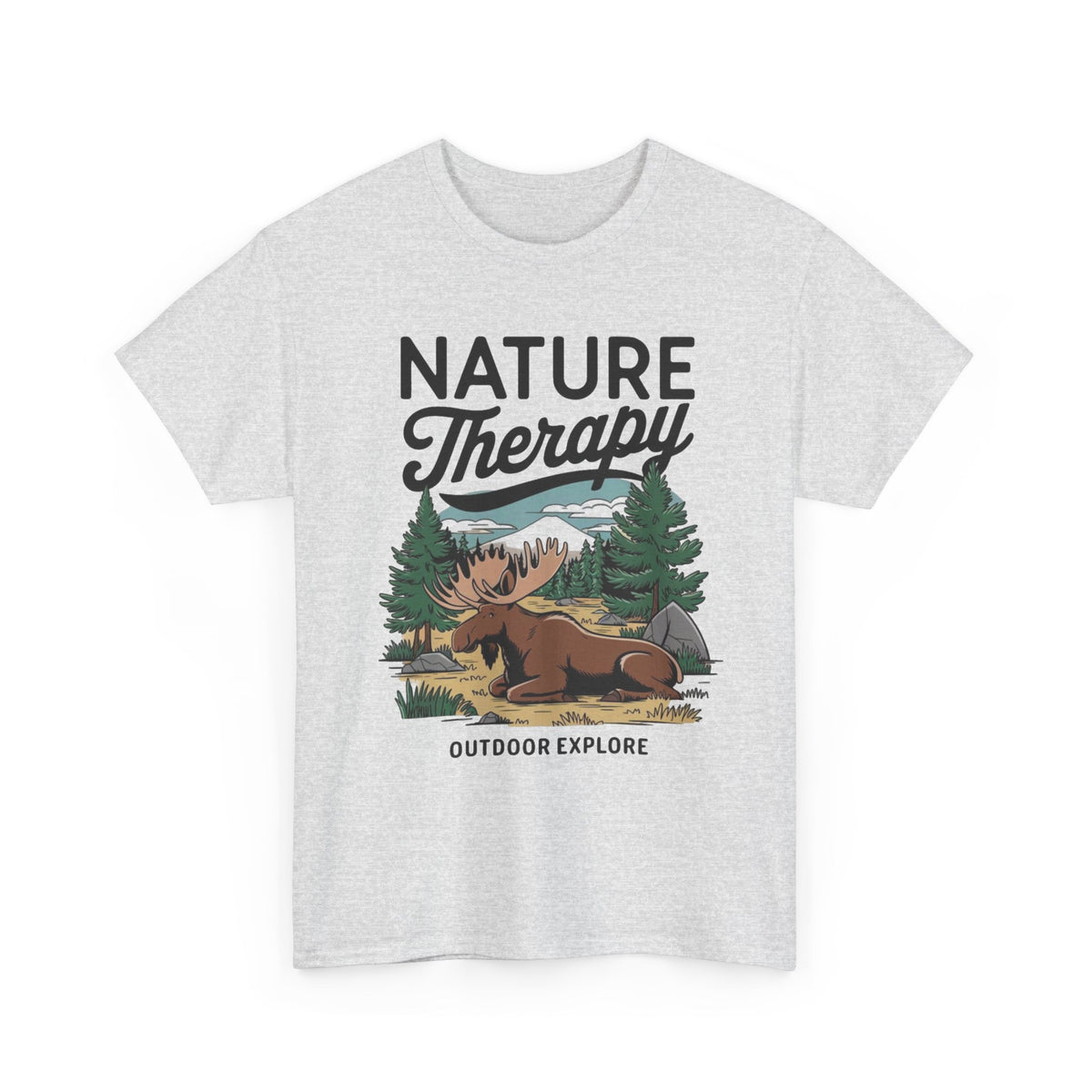 Nature Is Therapy Graphic T Shirt Men's Heavy Cotton Tee