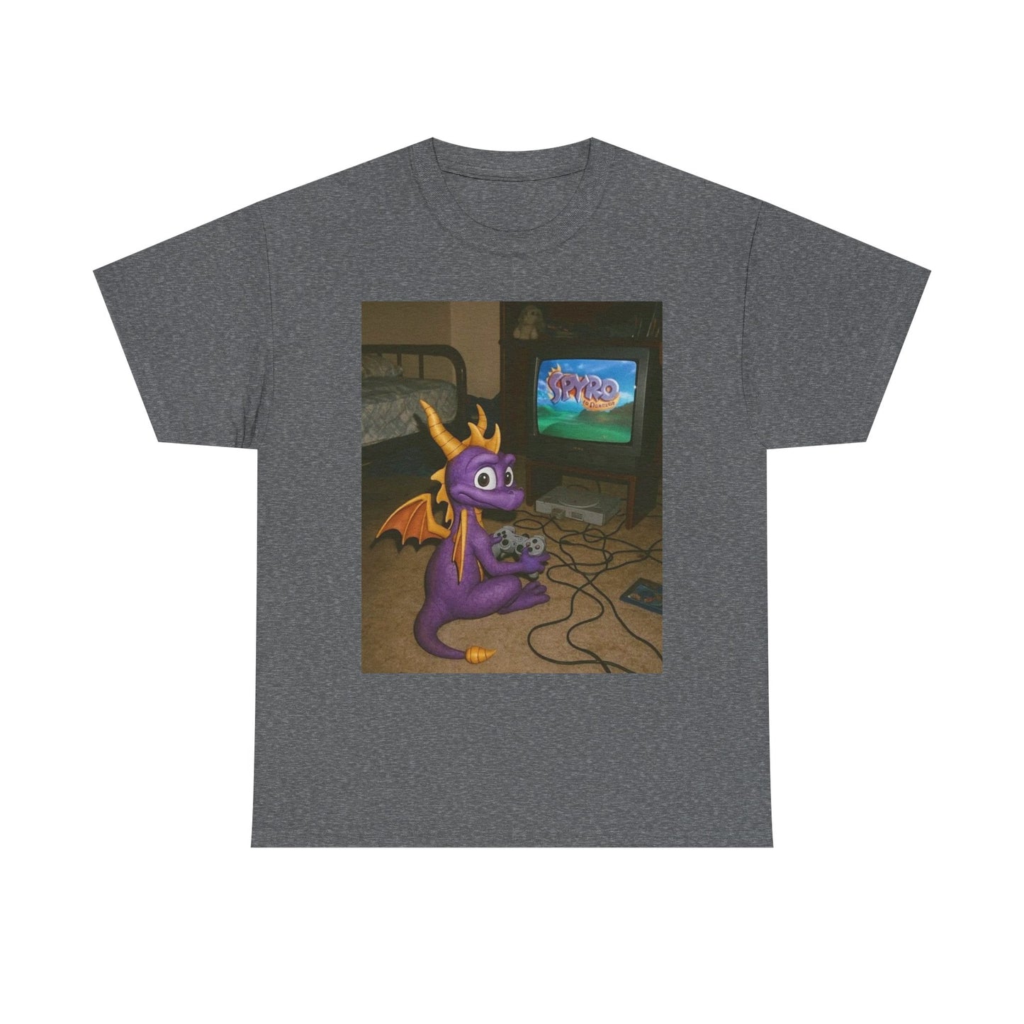 Spyro Graphic T Shirt Vintage Funny Gaming Unisex Heavy Cotton Tee