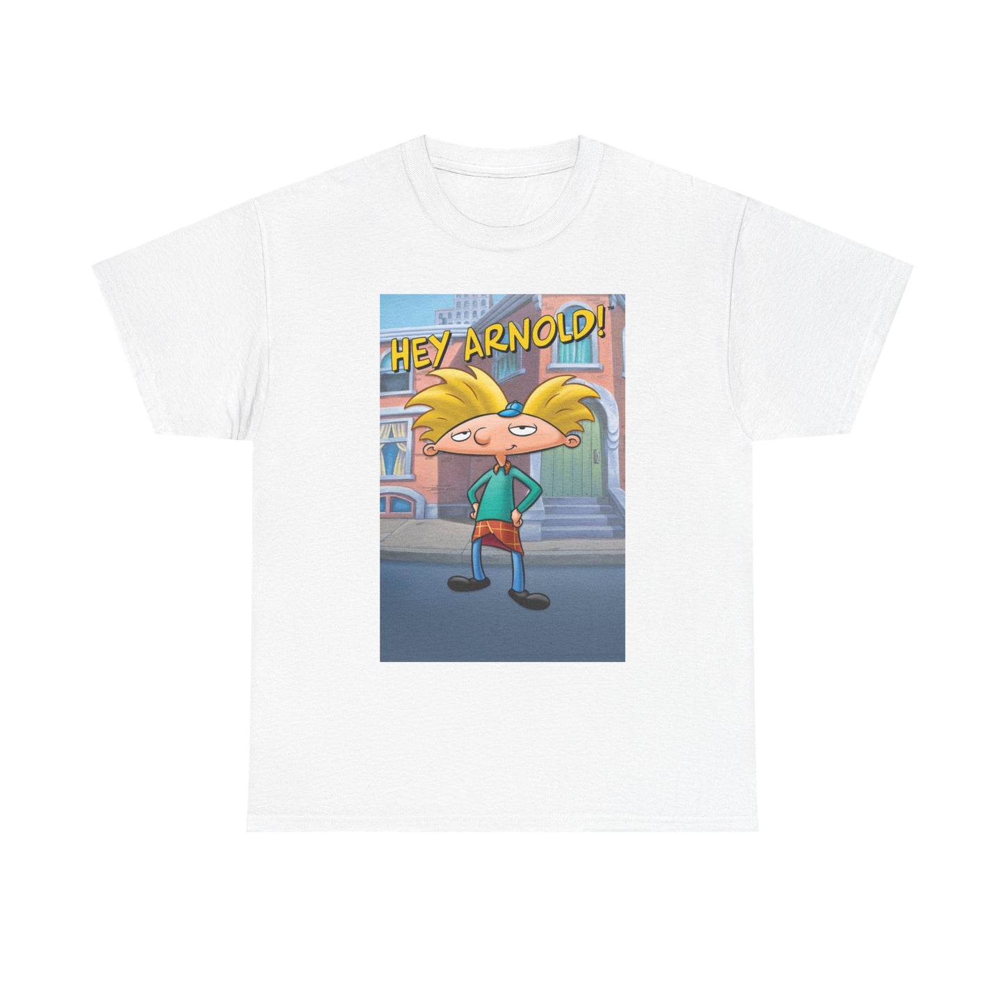 Hey Arnold Graphic T Shirt Vintage Cartoon Series Unisex Heavy Cotton Tee