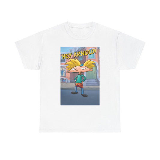Hey Arnold Graphic T Shirt Vintage Cartoon Series Unisex Heavy Cotton Tee