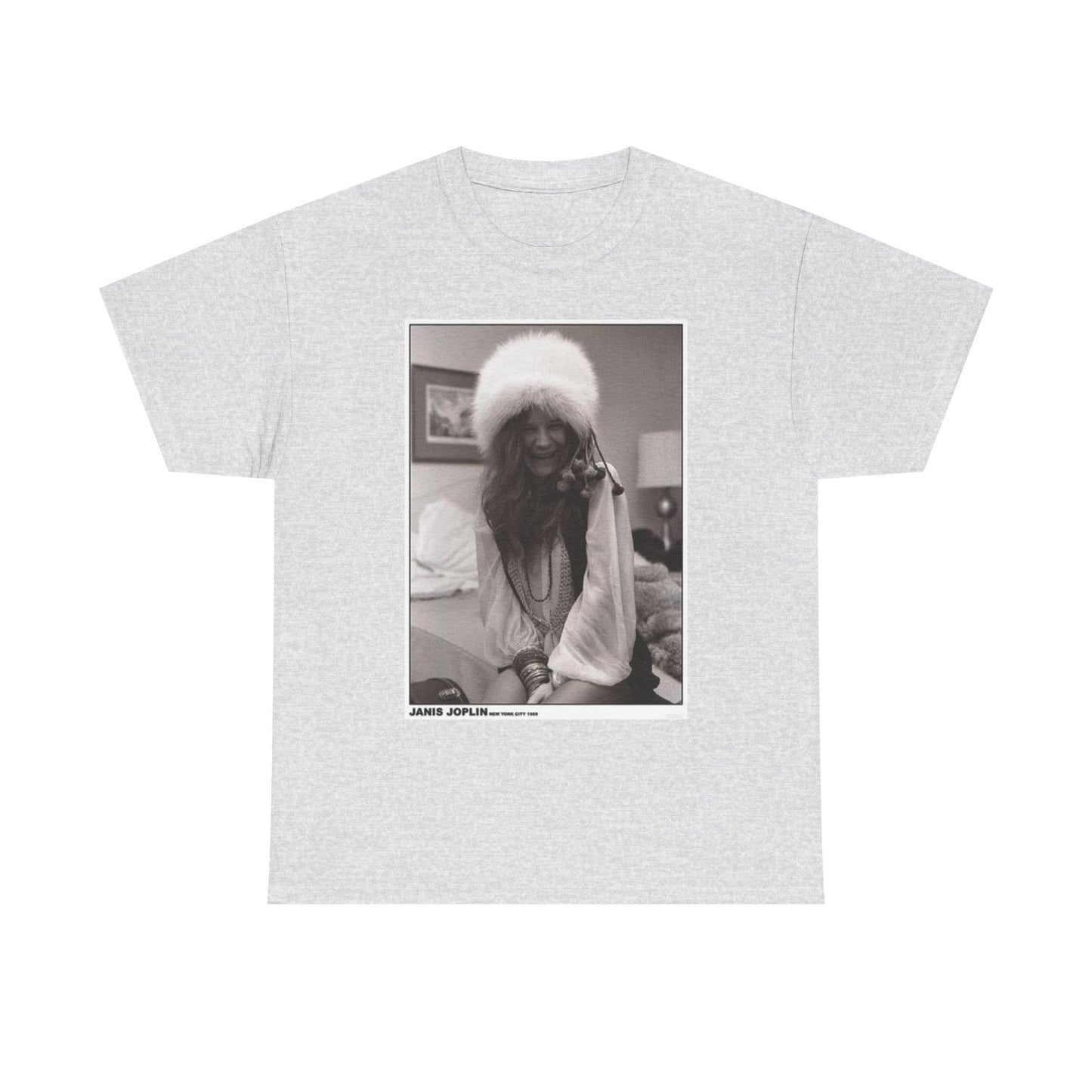 Janis Joplin Graphic T Shirt Vintage Photo Retro Unisex Heavy Cotton Tee
