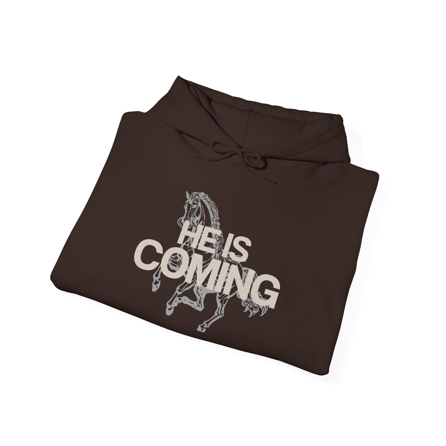 He Is Coming Jesus Graphic Hoodie Unisex Heavy Blend™ Hooded Sweatshirt