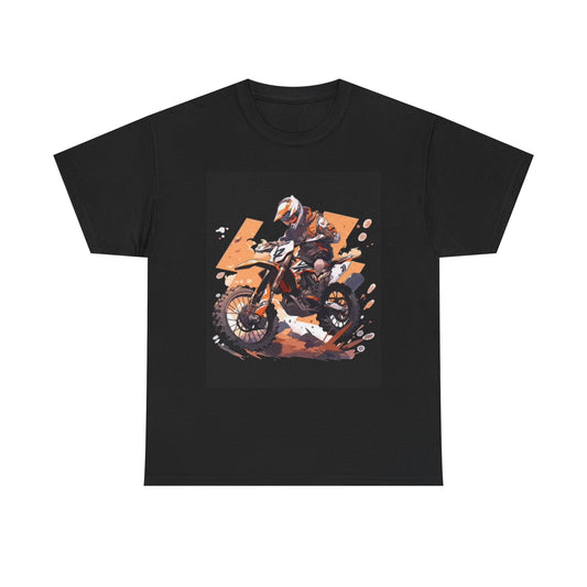 Motocross Graphic T Shirt Retro Dirtbike Gear Unisex Heavy Cotton Tee