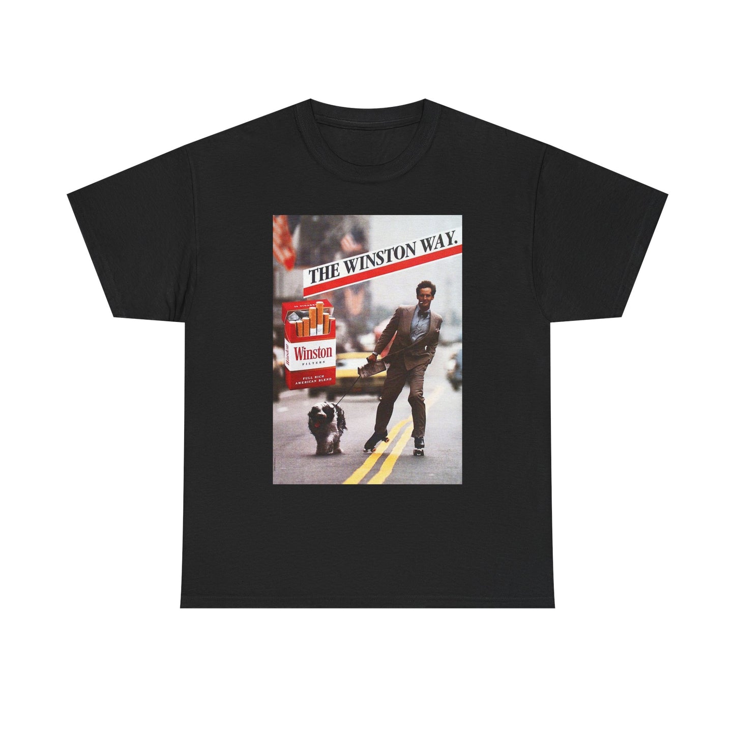 The Winston Way T Shirt Vintage Cigarette Poster Retro Unisex Heavy Cotton Tee