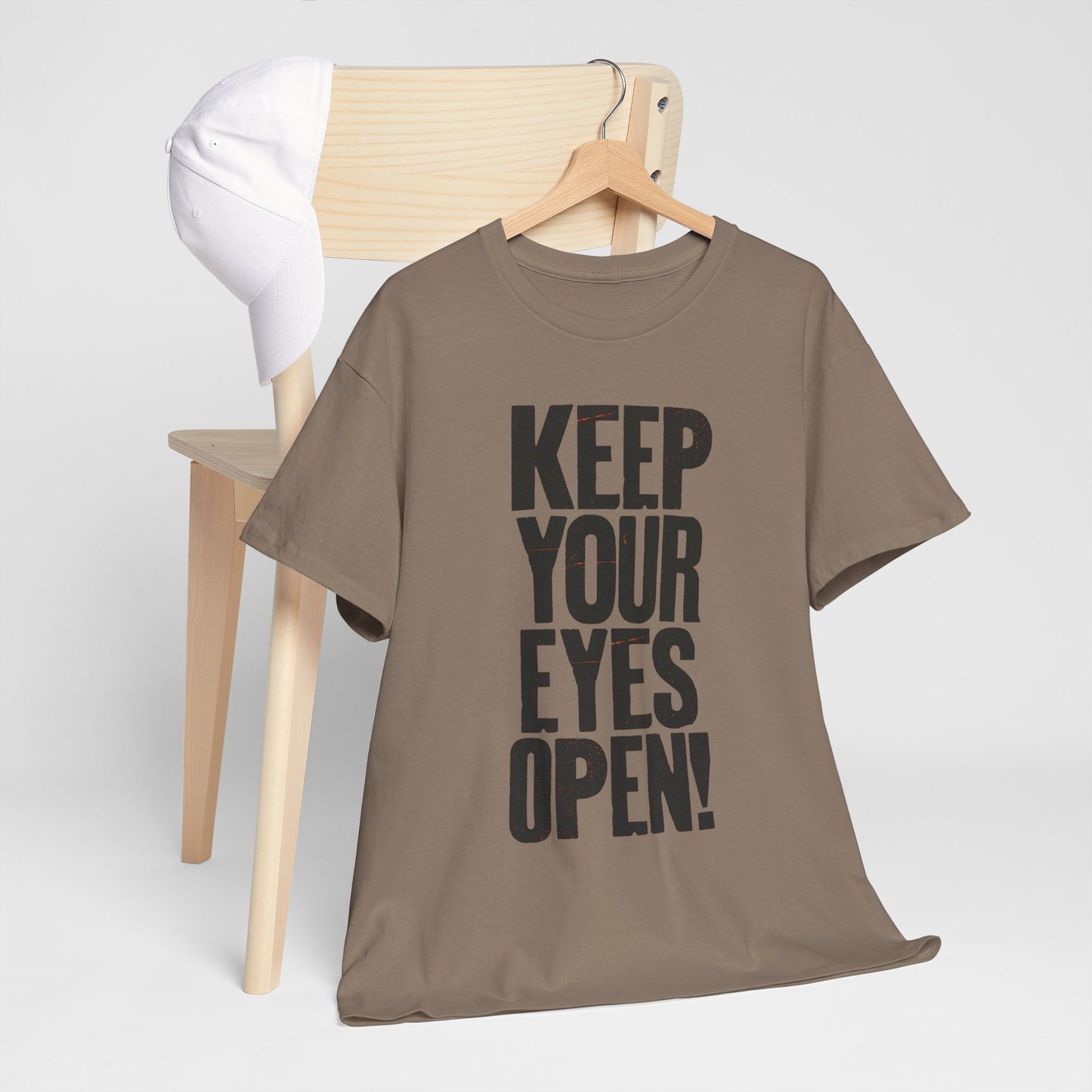 Keep Your Eyes Open Graphic T Shirt Unisex Heavy Cotton Tee
