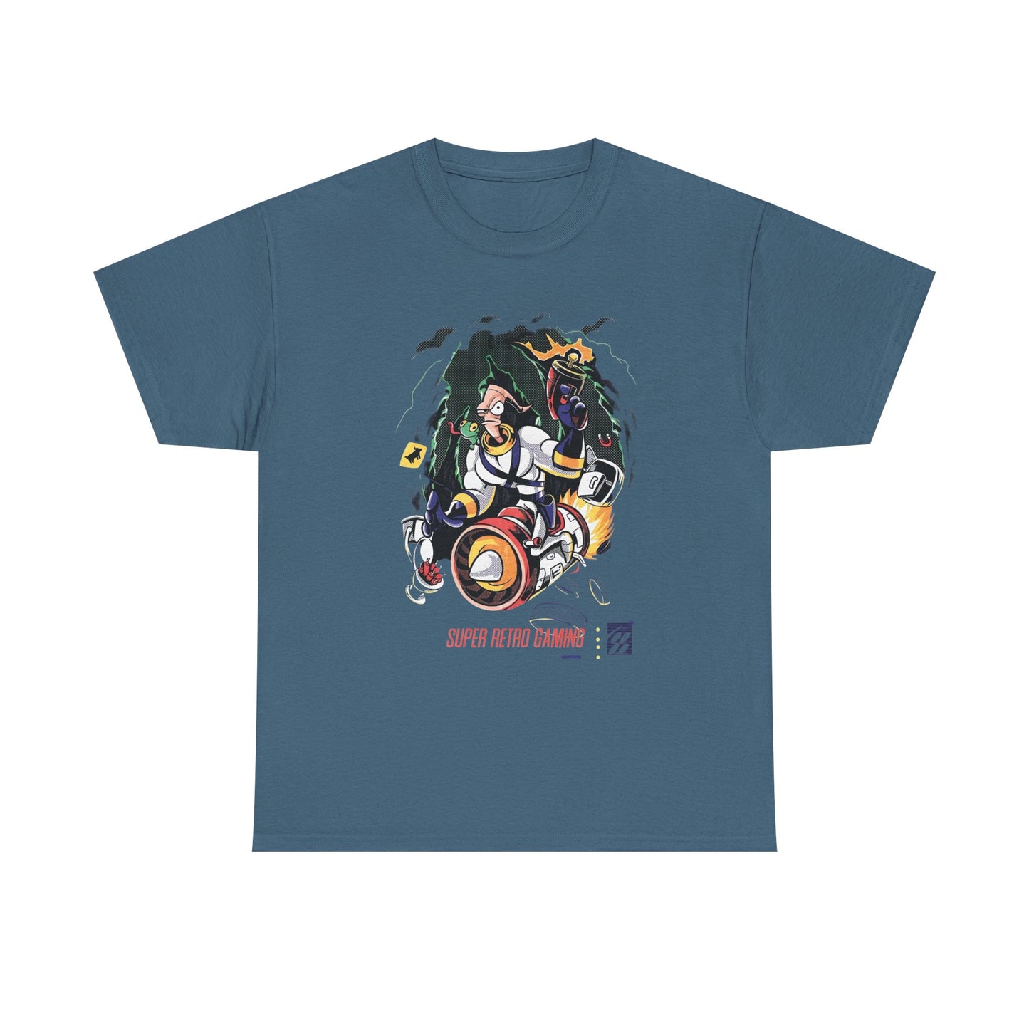 Earth Worm Jim Vintage Gaming Retro Graphic T Shirt NEW Unisex Heavy Cotton Tee