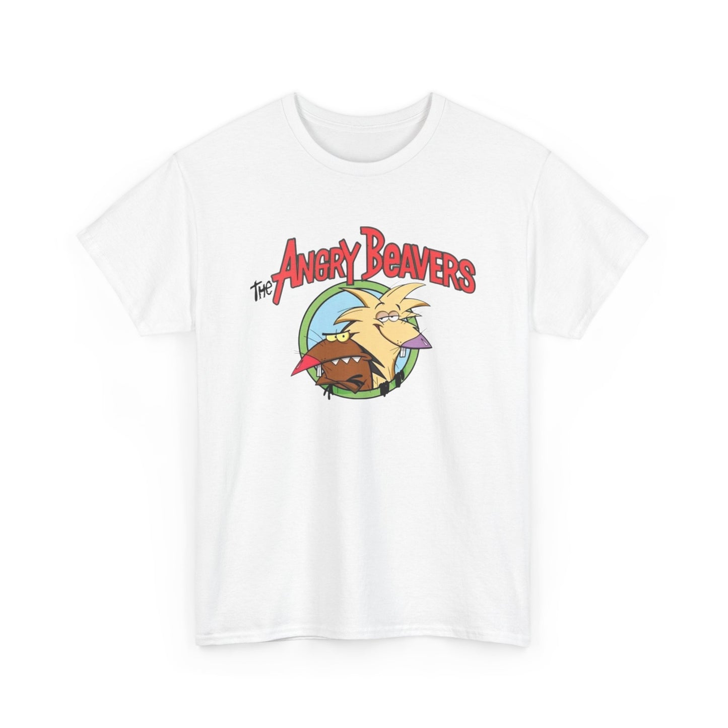 The Angry Beavers 90s Vintage Graphic T-Shirt Unisex Heavy Cotton Tee Gift NEW