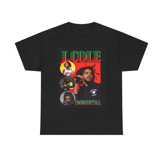 J Cole Graphic T Shirt Vintage Immortal Retro Unisex Heavy Cotton Tee