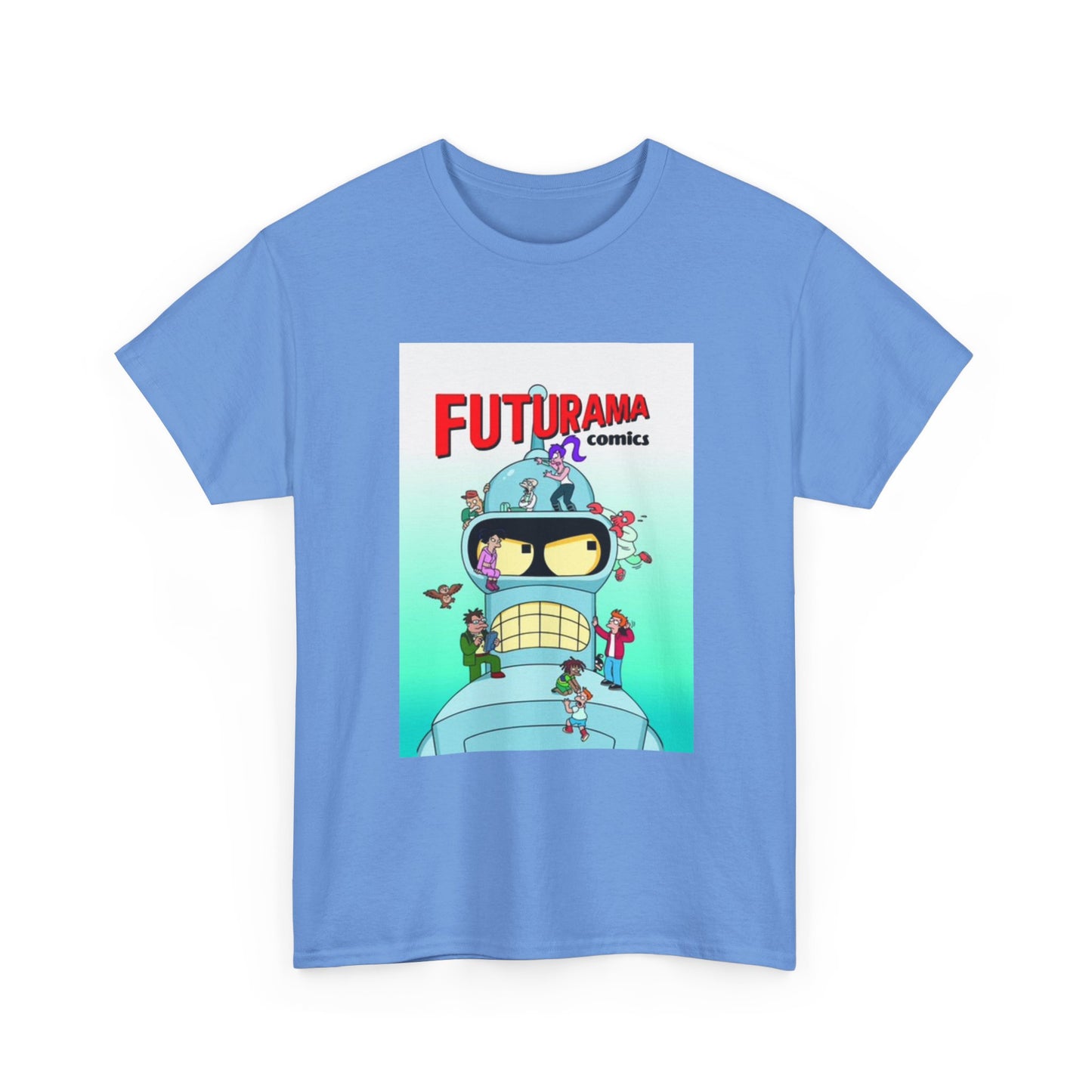 Futurama Shirt Bender Tv Series Graphic Funny Cartoon Unisex Heavy Cotton Tee