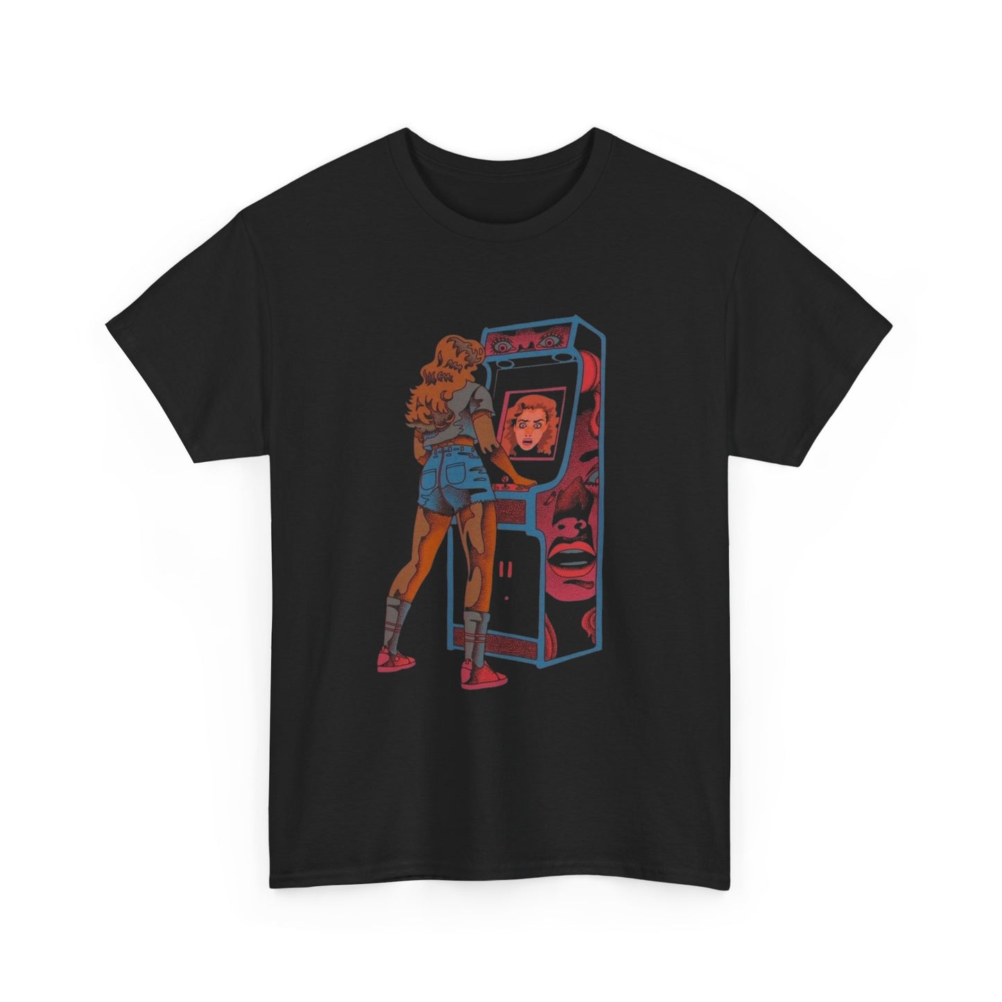 80s Arcade Vintage Women Graphic T Shirt Unisex Heavy Cotton Tee