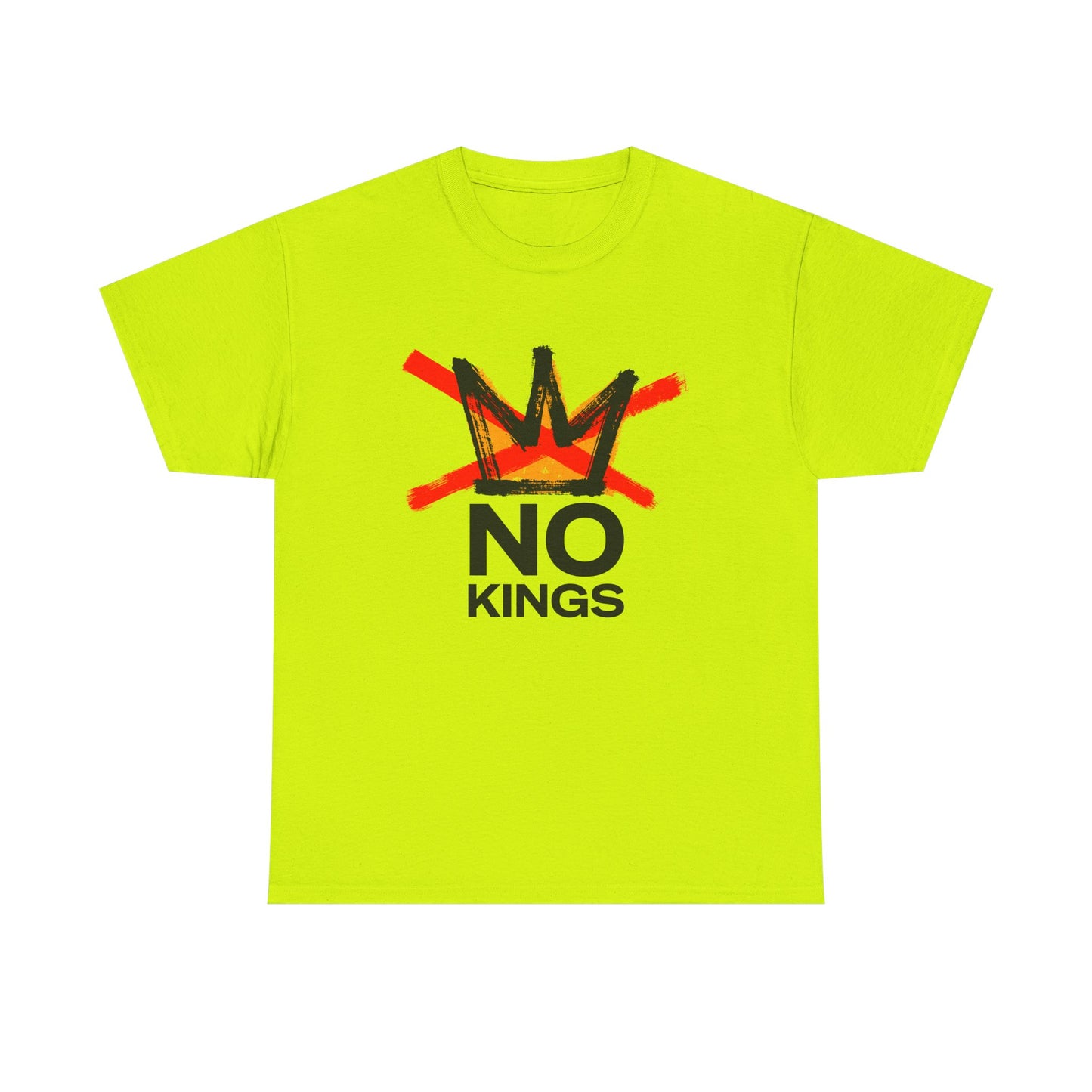 No Kings Graphic T Shirt Protest Resist BLM Support Unisex Heavy Cotton Tee