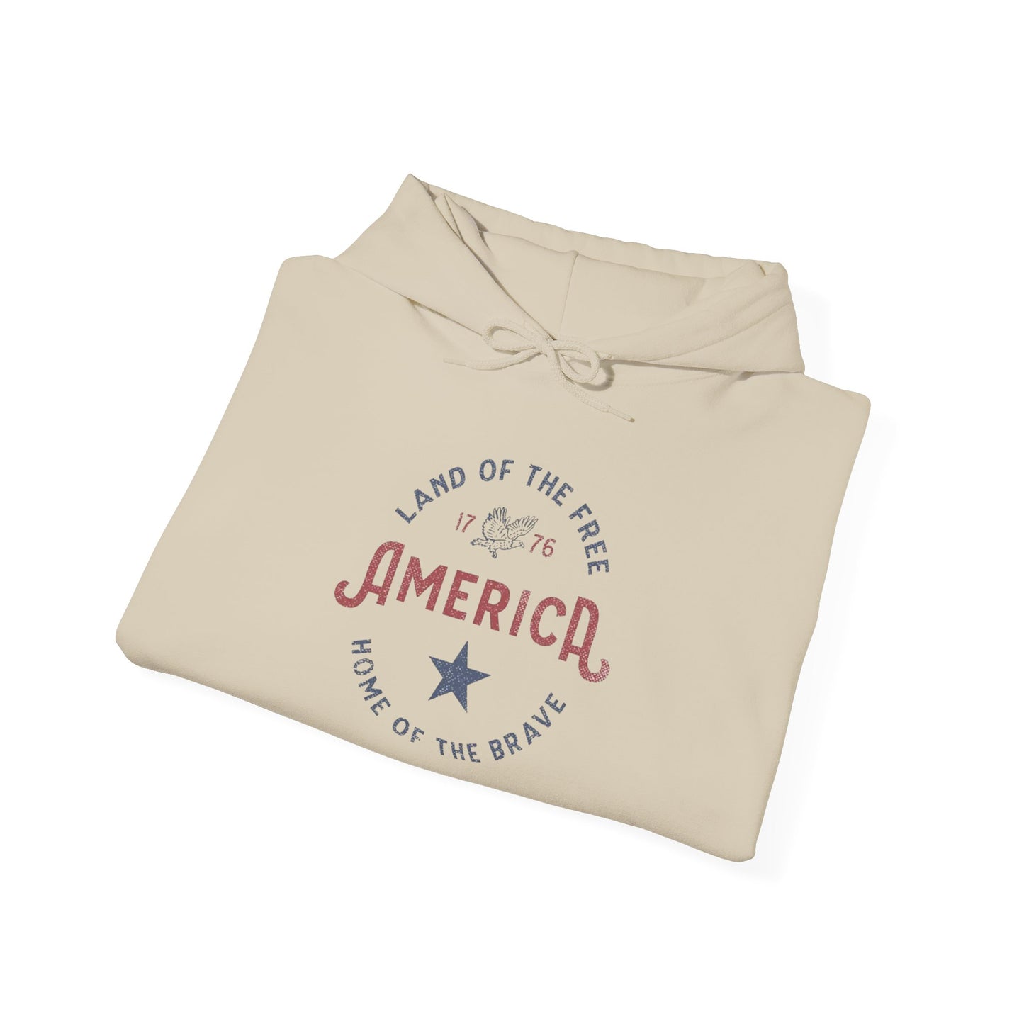 America Home Of The Brave Graphic Hoodie Heavy Blend™ NEW Sweatshirt
