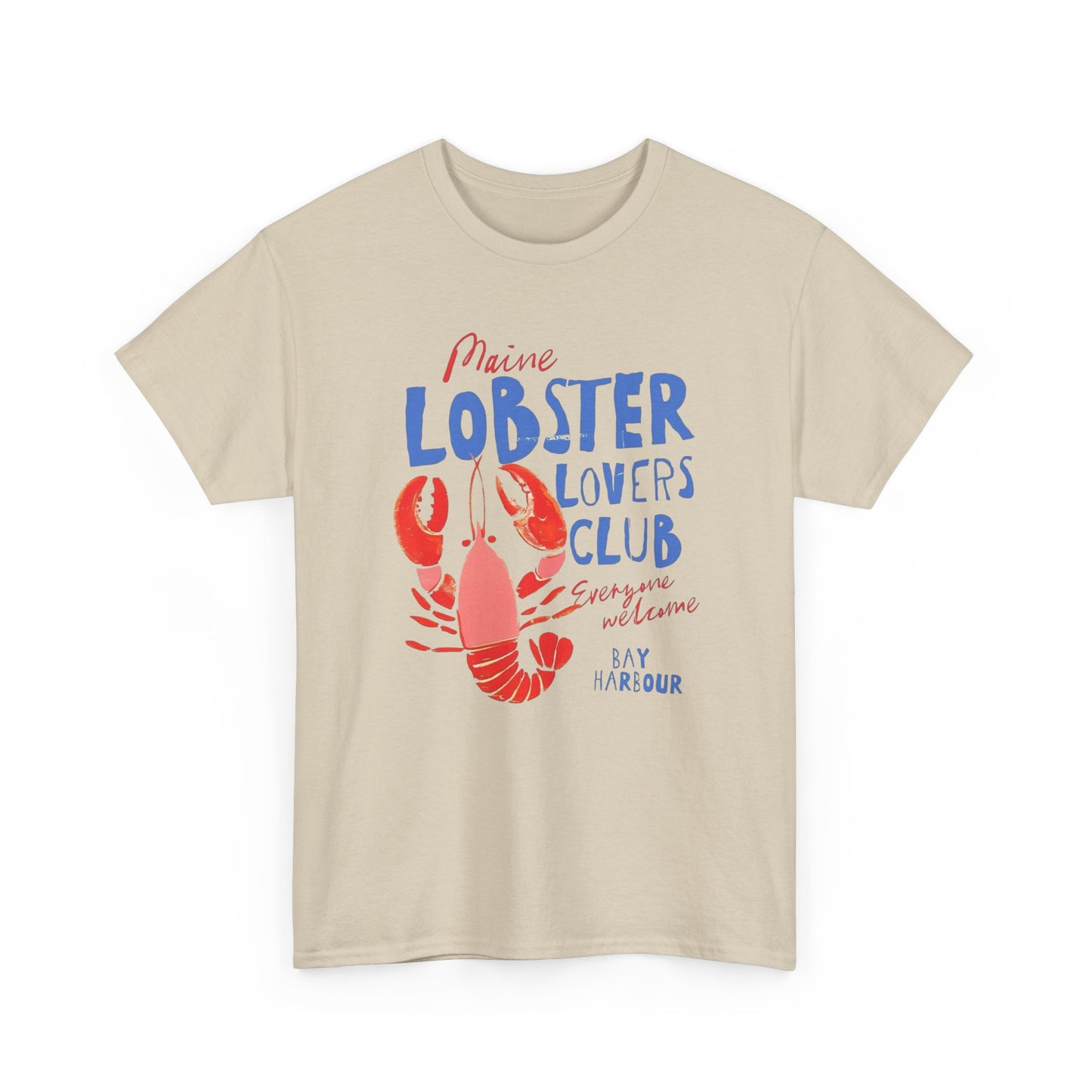 Maine Lobster Lovers Club Graphic T Shirt NEW ADULT