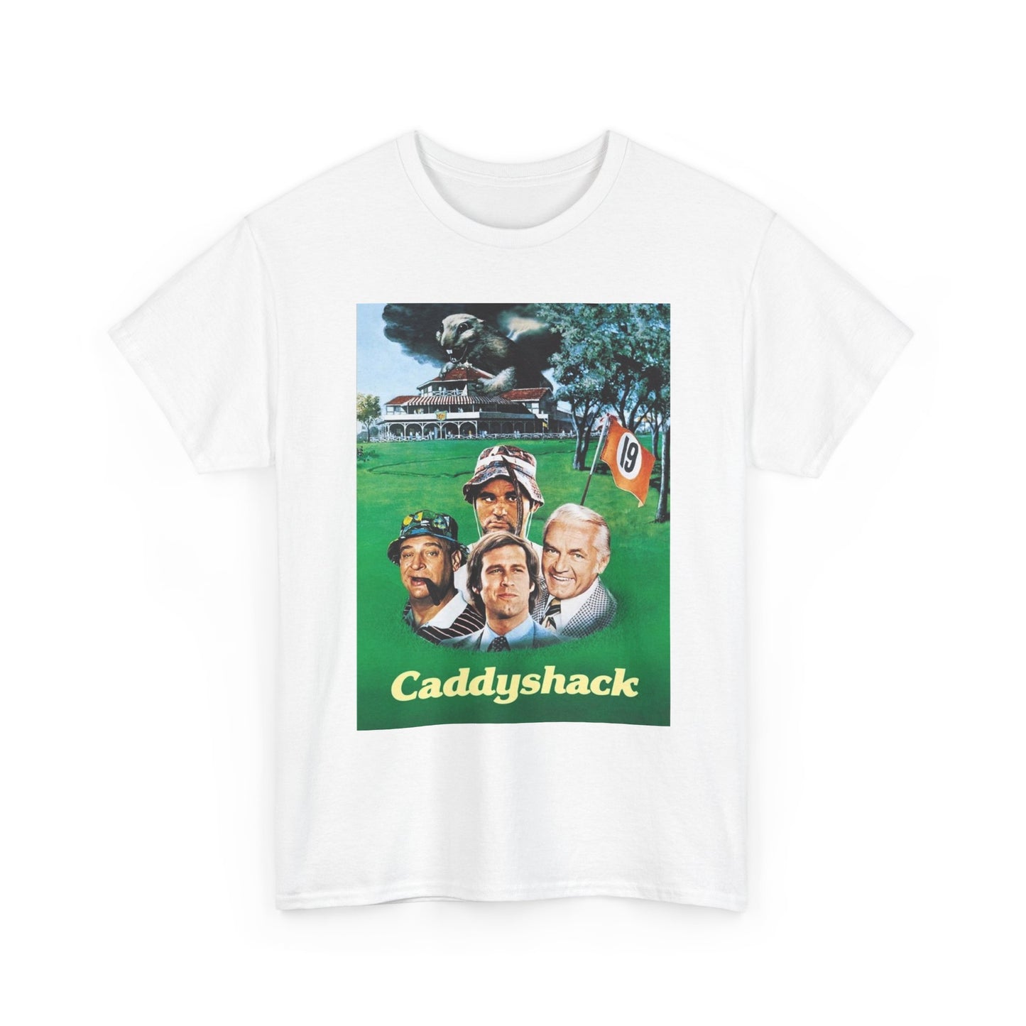 Caddyshack T Shirt Vintage Poster Graphic Retro Comedy Unisex Heavy Cotton Tee