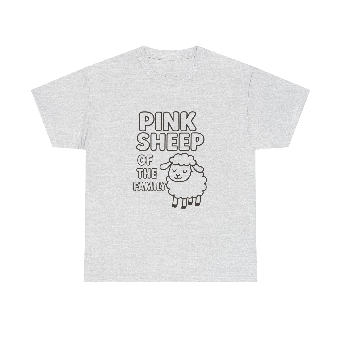 Pink Sheep Of The Family Graphic T Shirt NEW ADULT Heavy Cotton Tee