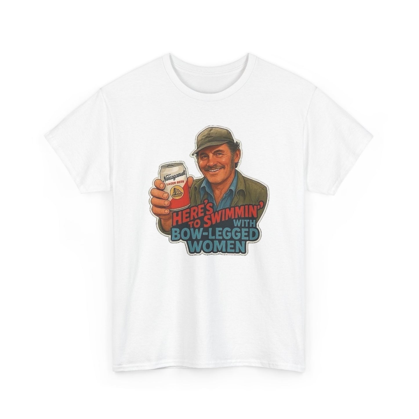 Jaws Movie Funny Retro Graphic T Shirt NEW Unisex Heavy Cotton Tee