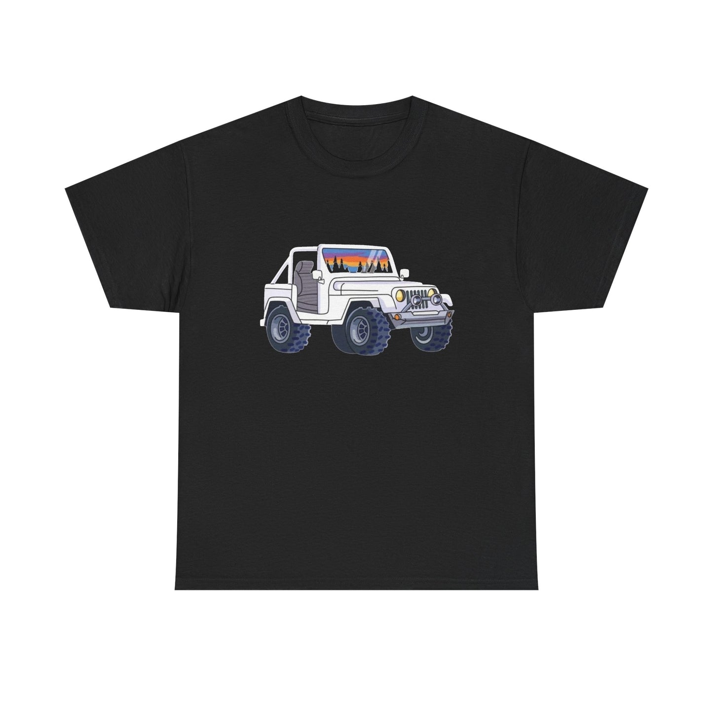 Offroading Trailboss Retro CJ Graphic T Shirt NEW Unisex Heavy Cotton Tee